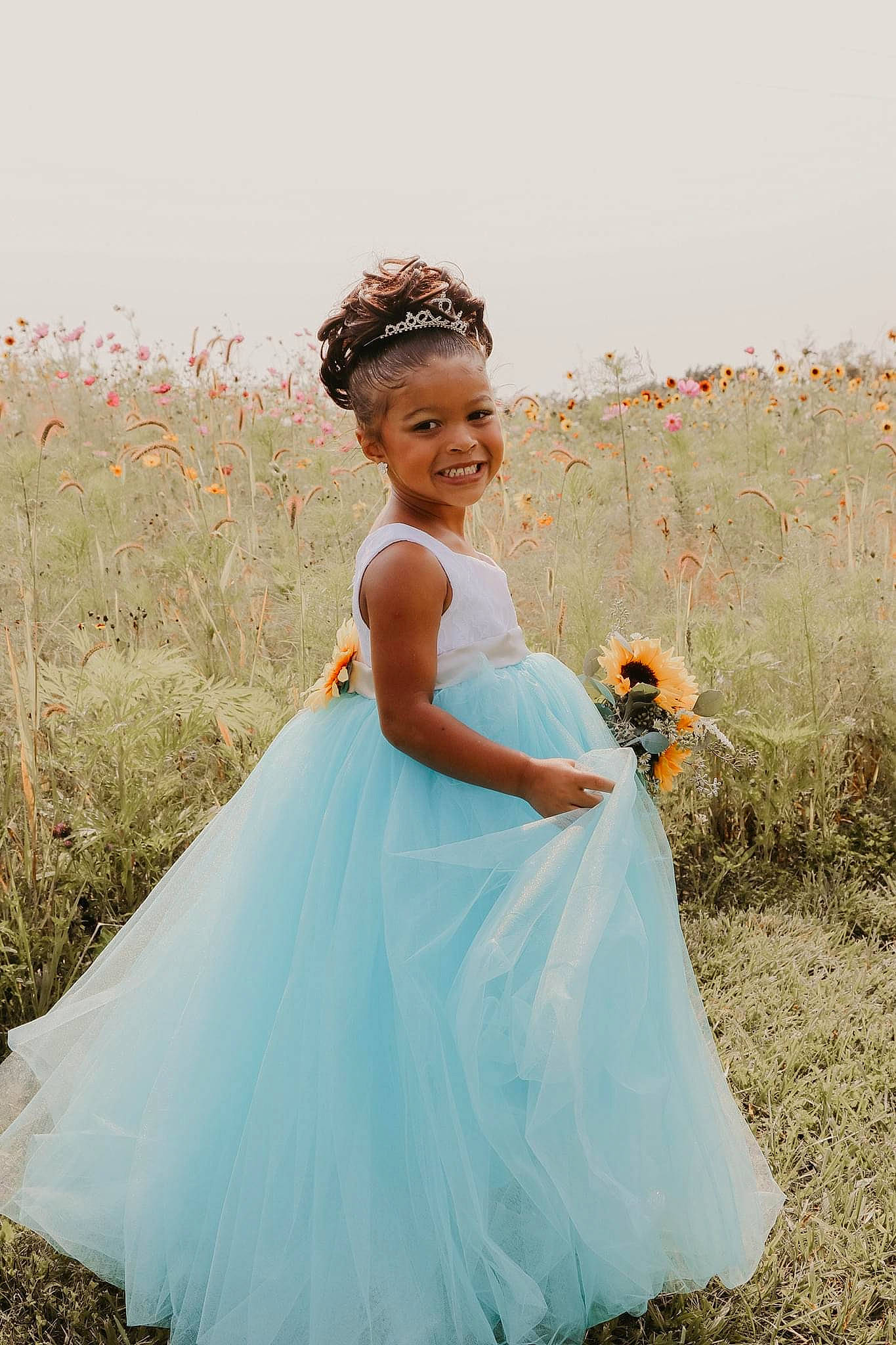 Juliahna is registered to the contest to win money with this photo: bridal_accessory, bridal_clothing, bridal_party_dress, clothing, dress, eye, flash_photography, gown, happy, headgear, headpiece, joy, person, photograph, plant, shoulder, sky, smile, standing, waist