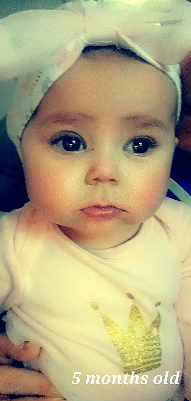 Kya joined the competition — help win amazing prizes! baby, cheek, chin, ear, eye, eyebrow, eyelash, face, forehead, hair, happy, head, human_body, iris, lip, mouth, nose, person, skin, sleeve