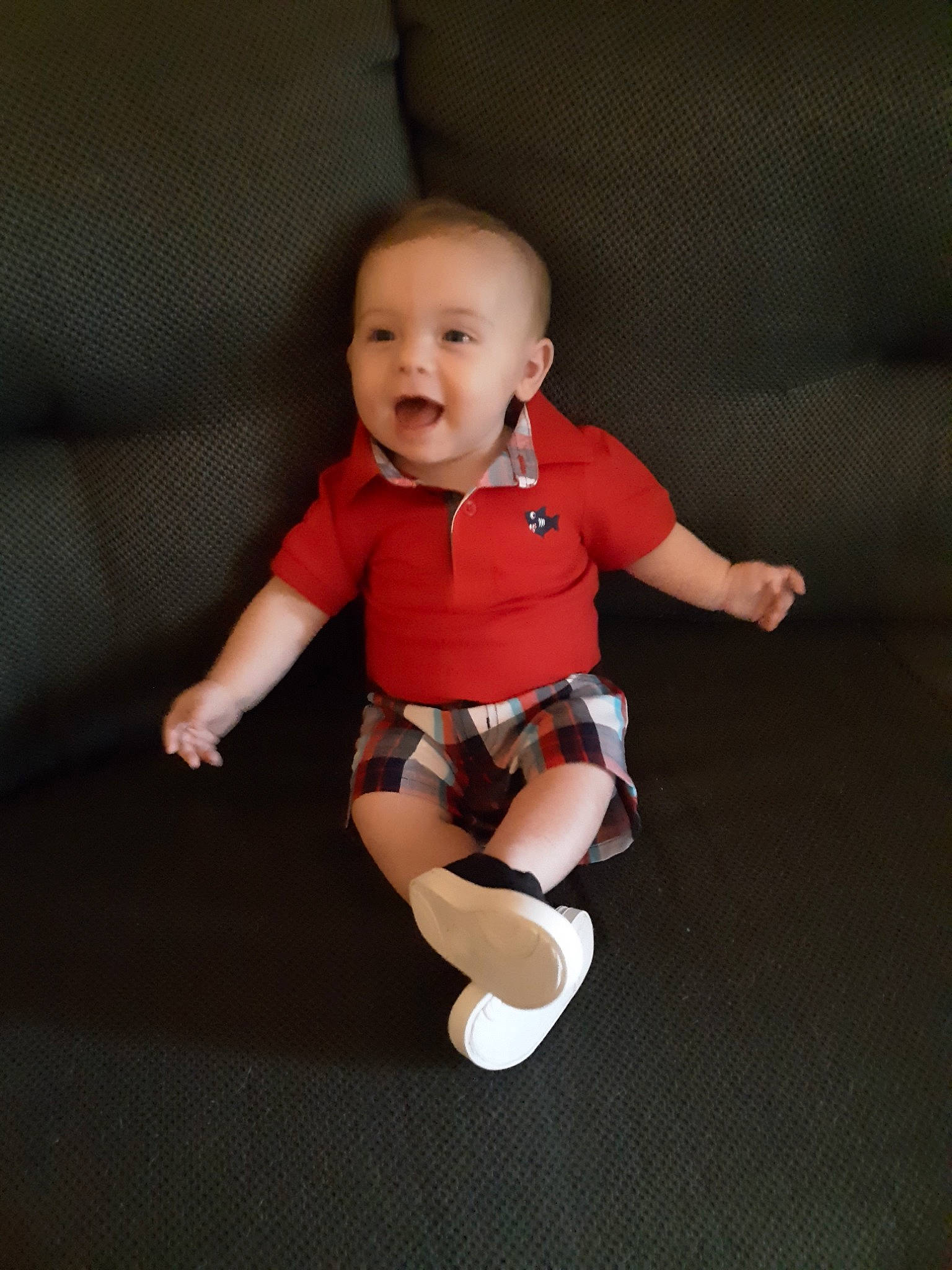 Jon joined the competition — help win amazing prizes! baby, child, fun, leg, person, product, skin, standing, toddler