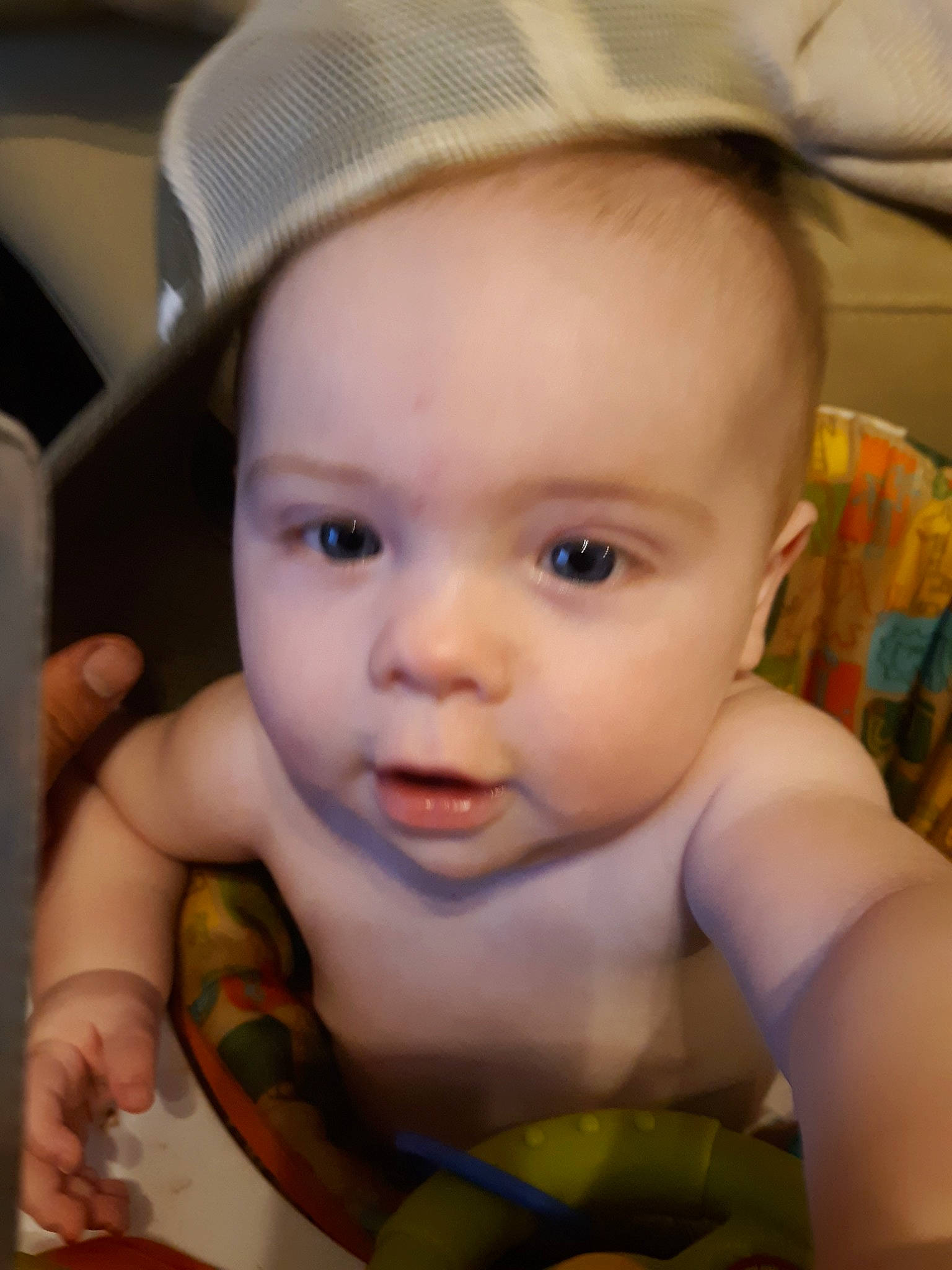 Jon is registered to the contest to win money with this photo: baby, cheek, child, chin, close_up, ear, eye, eyebrow, face, finger, forehead, head, iris, lip, mouth, nose, organ, person, skin, smile