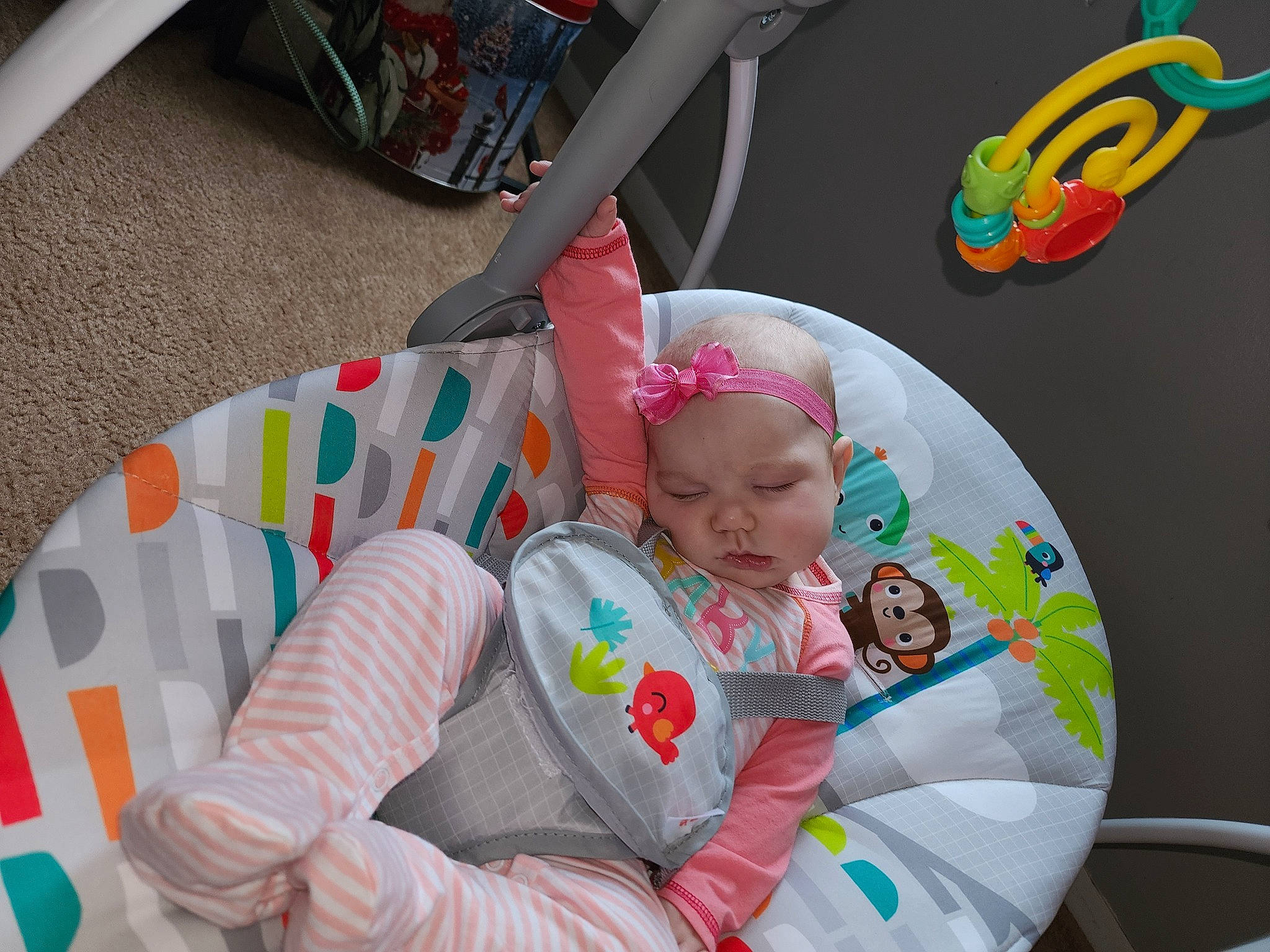 Wrenley joined the competition — help win amazing prizes! baby, baby_products, baby_toddler_clothing, baby_toys, child, circle, comfort, event, fun, headwear, lap, leisure, magenta, person, pink, play, product, recreation, sitting, toddler