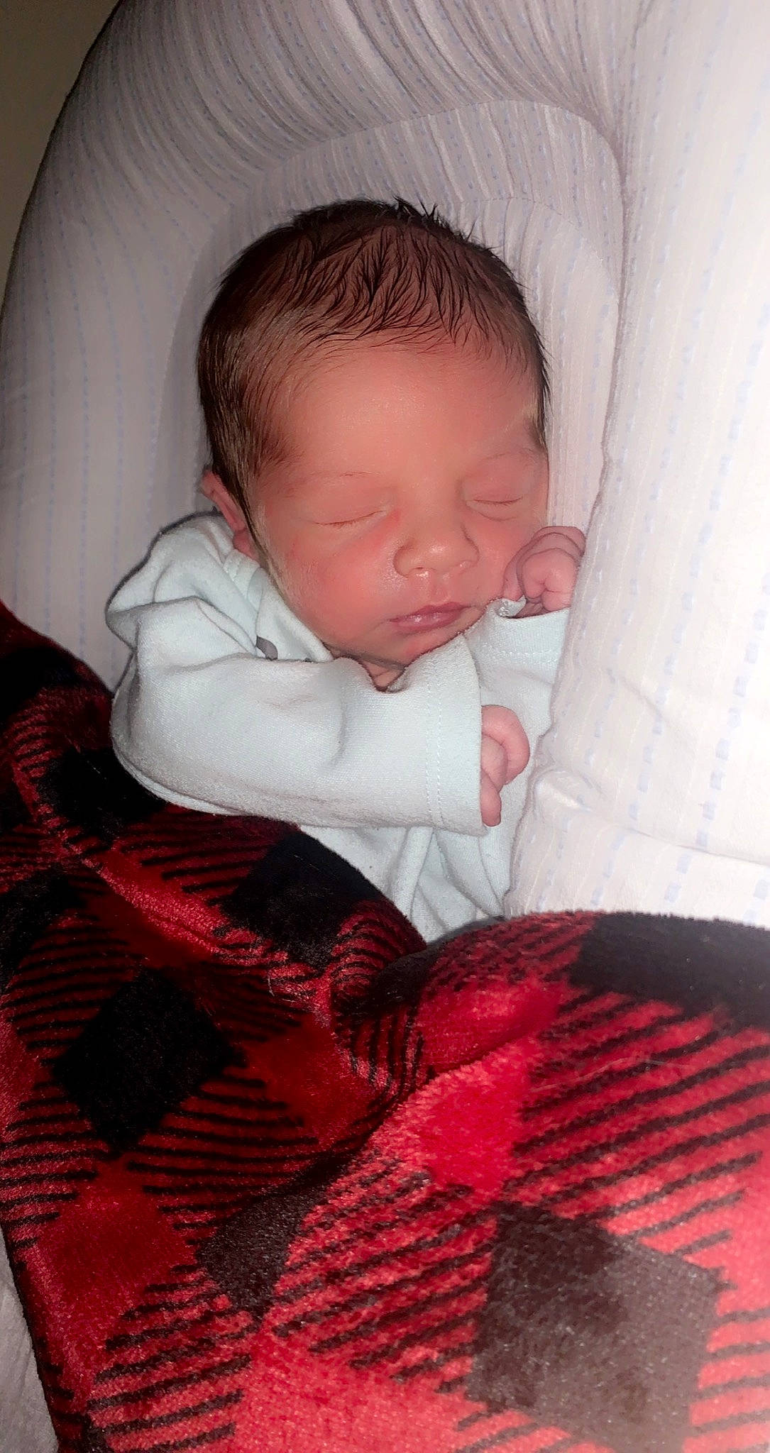 Oaklee joined the competition — help win amazing prizes! arm, baby, baby_sleeping, baby_toddler_clothing, cheek, comfort, hand, head, headgear, human_body, leg, linens, lip, mouth, neck, orange, person, pink, skin, sleeve