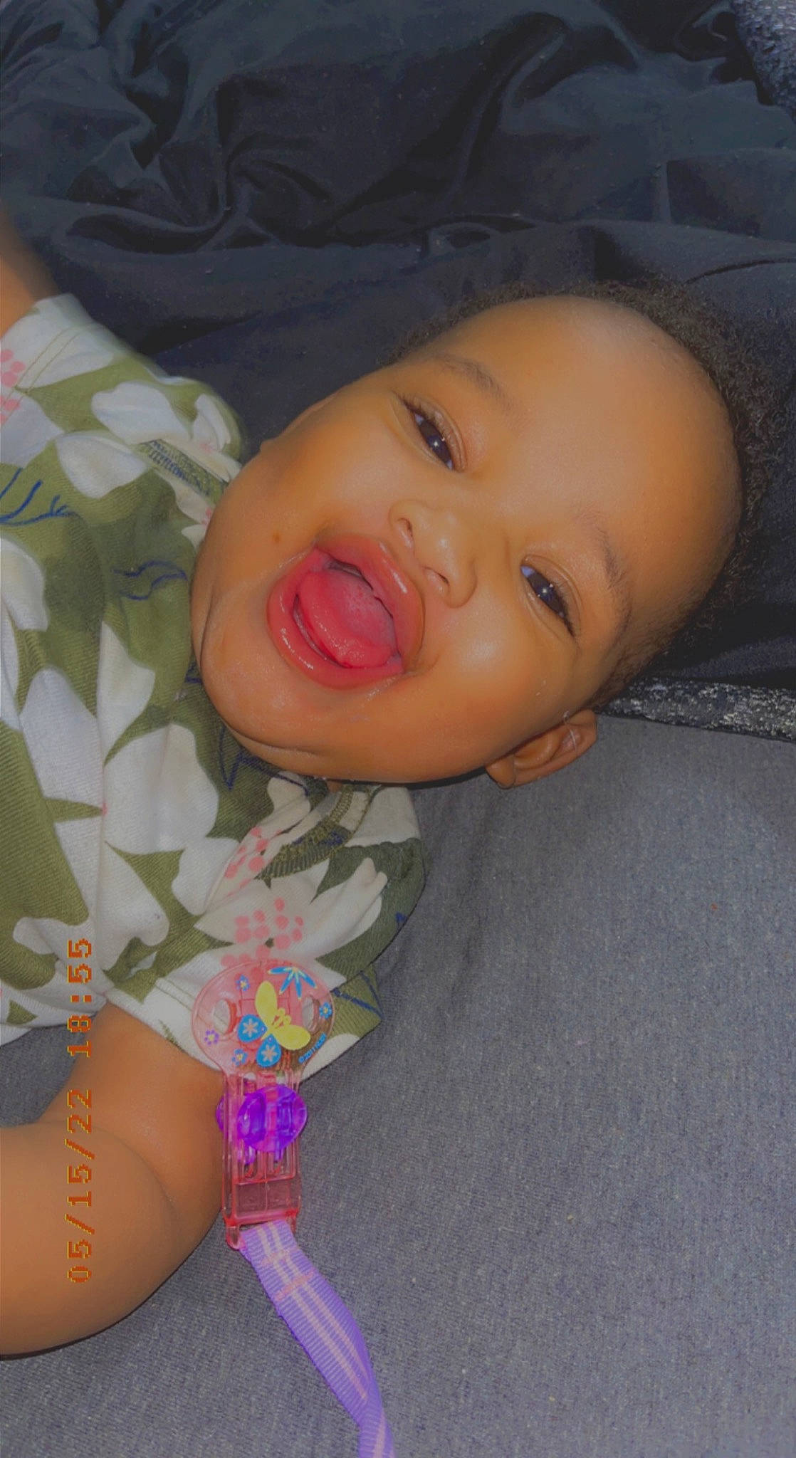 Harmonie is registered to the contest to win money with this photo: baby, baby_laughing, baby_toddler_clothing, cheek, chest, child, comfort, finger, grass, happy, iris, lip, mouth, neck, nose, person, skin, smile, thigh, thumb
