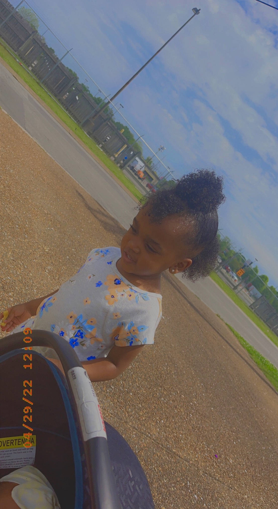 Miracle Rose joined the competition — help win amazing prizes! asphalt, automotive_tire, automotive_wheel_system, baby, child, electric_blue, fun, grass, happy, landscape, leisure, person, recreation, road, sand, sky, soil, tire, toddler, travel