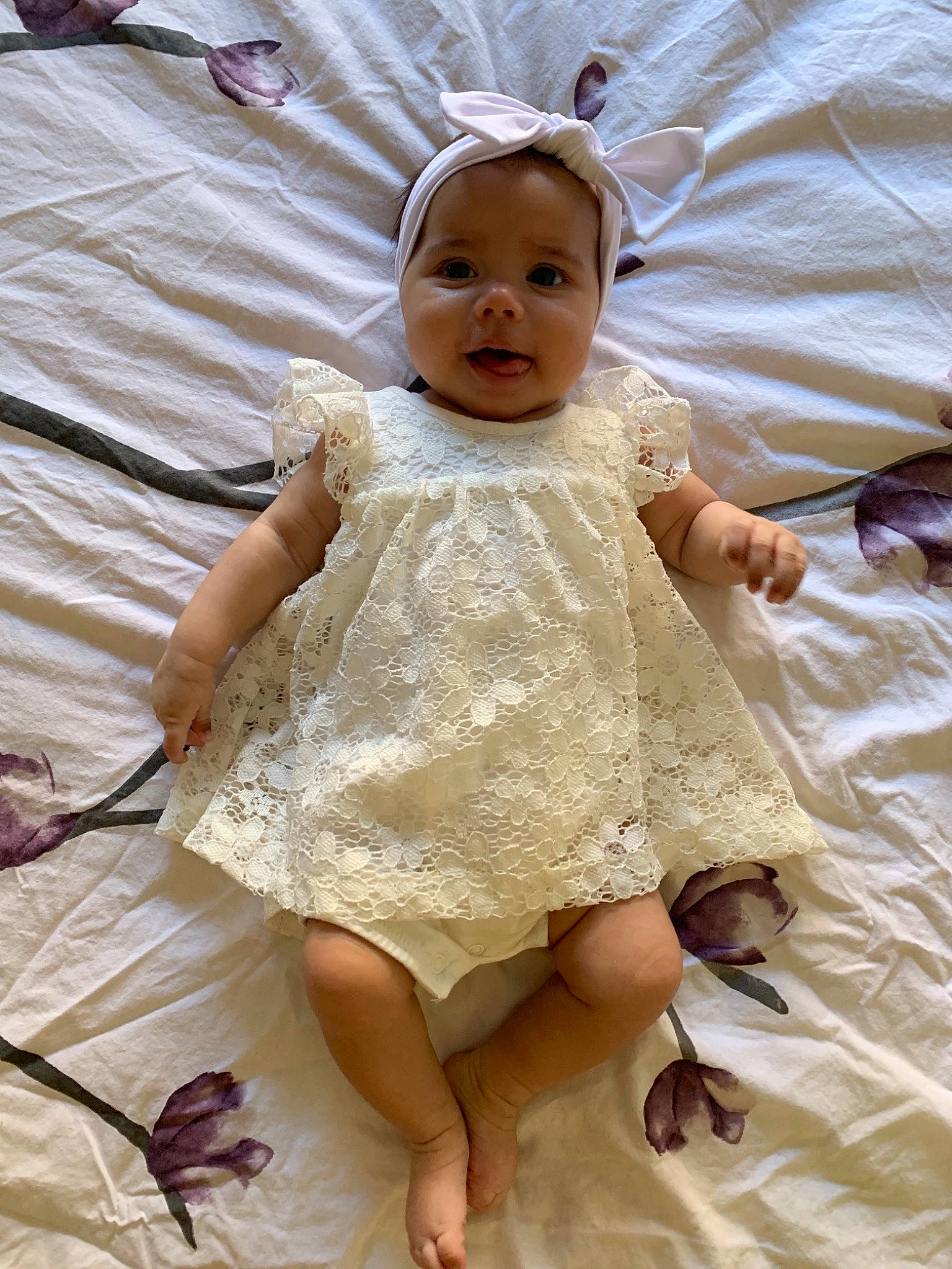 Kaliah joined the competition — help win amazing prizes! baby, child, dress, person, skin, smile, toddler