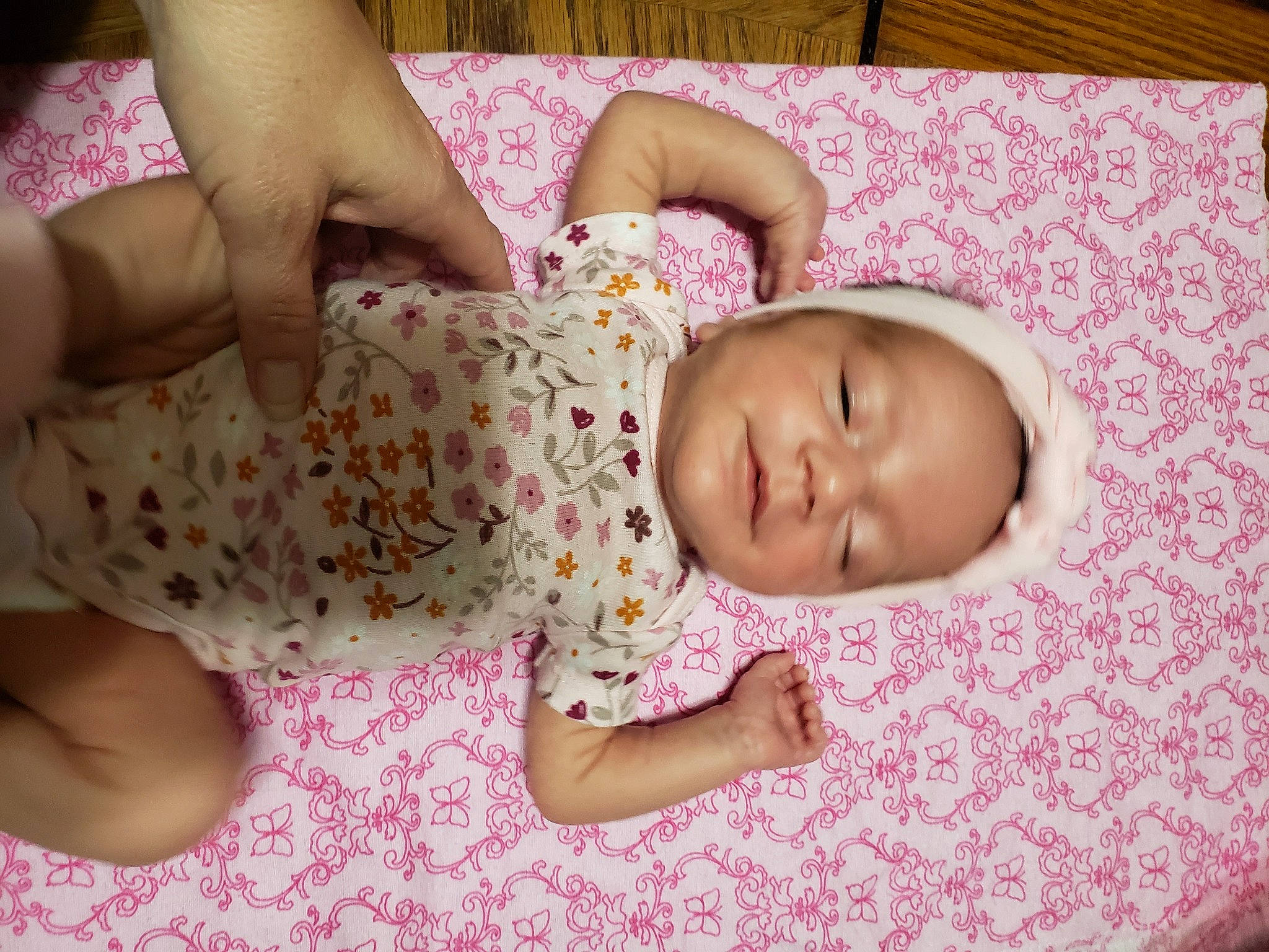 Naomi joined the competition — help win amazing prizes! baby, baby_sleeping, baby_toddler_clothing, bedding, bedtime, cheek, child, comfort, finger, human_leg, linens, nail, nap, pattern, person, pink, room, skin, sleep, thigh