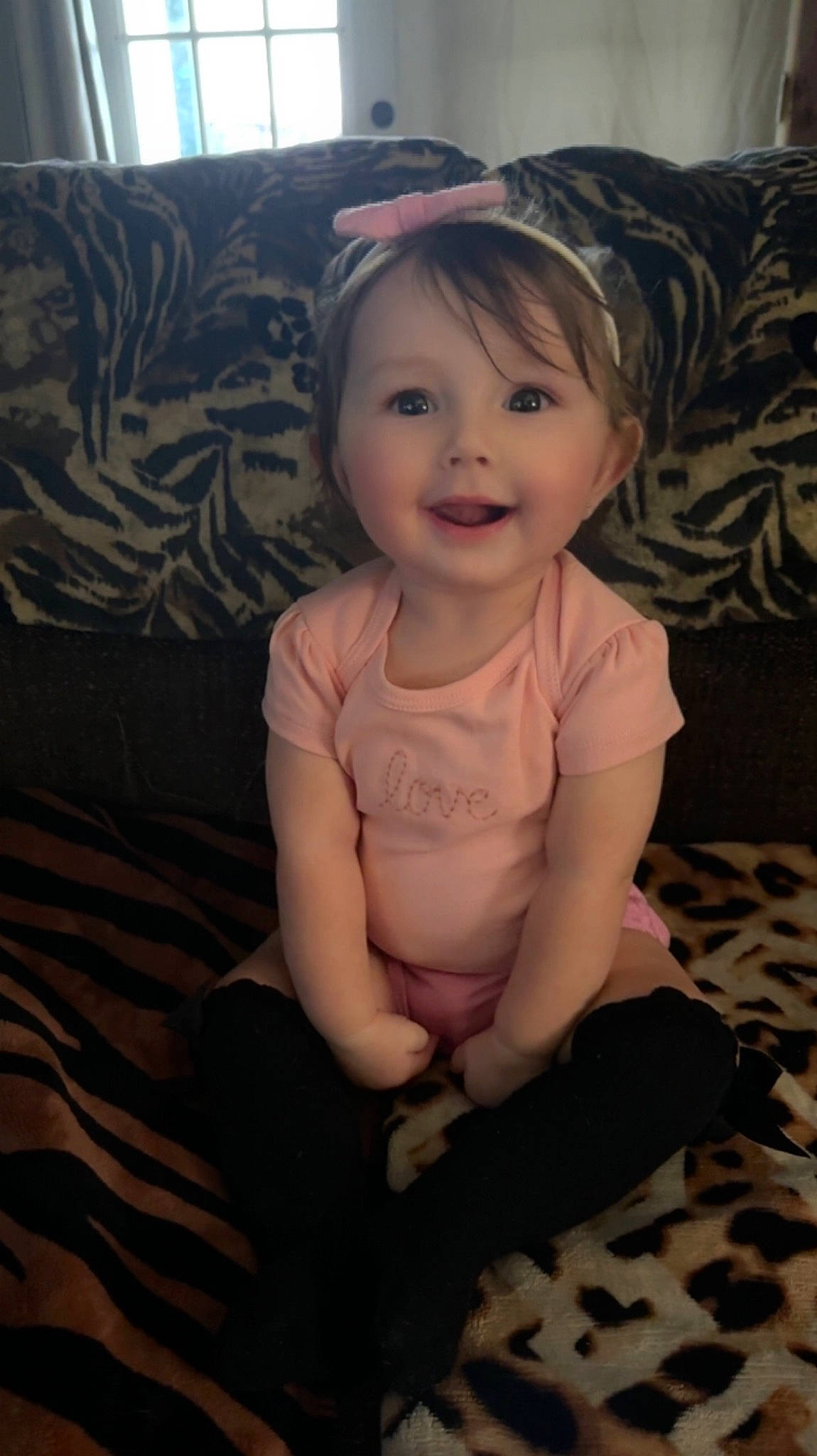 Natalie joined the competition — help win amazing prizes! baby, baby_toddler_clothing, cheek, eye, face, finger, floor, flooring, hair, happy, head, human_body, iris, joy, nose, person, skin, sleeve, smile, toddler