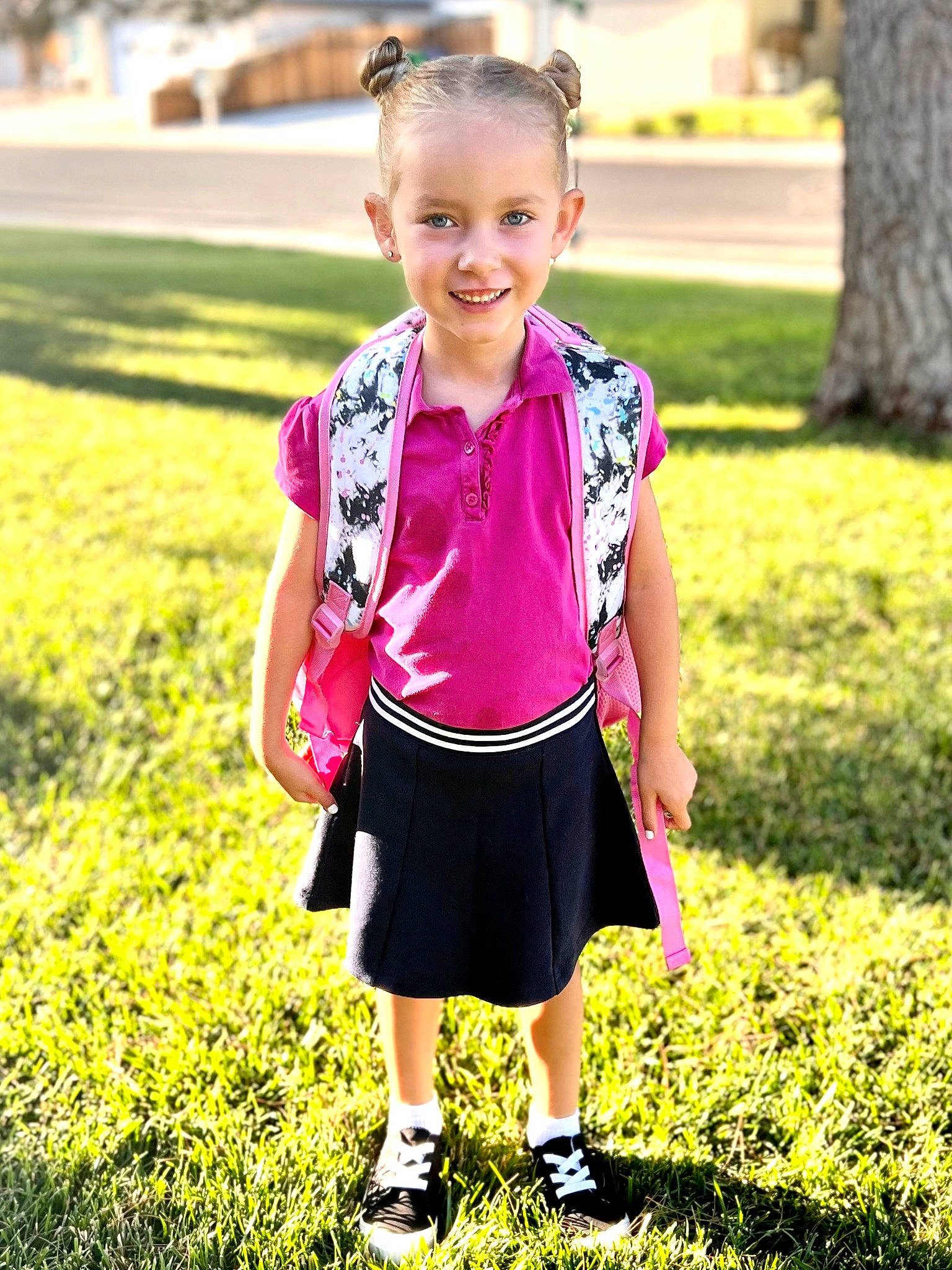 Malibu joined the competition — help win amazing prizes! baby_toddler_clothing, child, electric_blue, fun, grass, grassland, green, happy, joy, leisure, magenta, pattern, people_in_nature, person, pink, plant, recreation, sleeve, smile, t_shirt