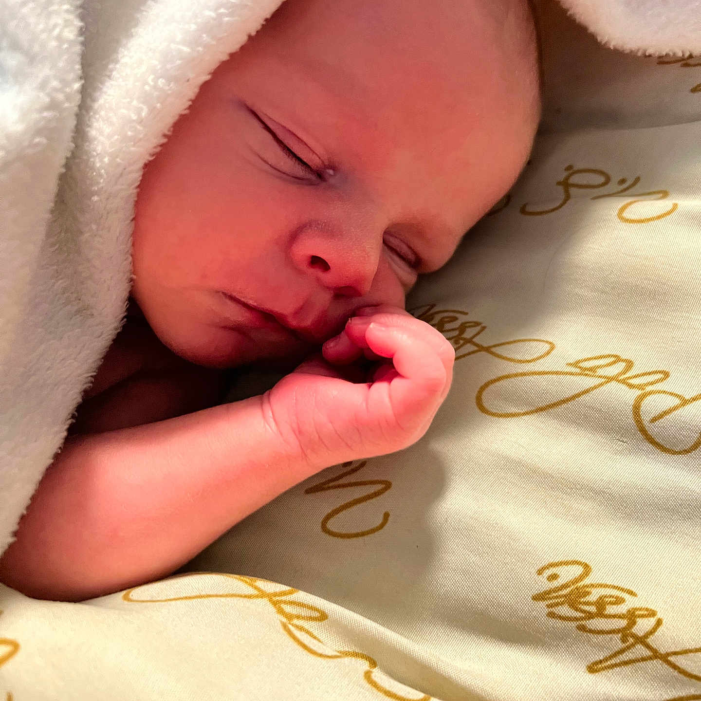 Ross joined the competition — help win amazing prizes! newborn, baby, sleeping, blanket, soft, face, hand, peaceful, rest, infant, closeup, skin, cute, cozy, portrait, bed, toddler, child, calm, warm