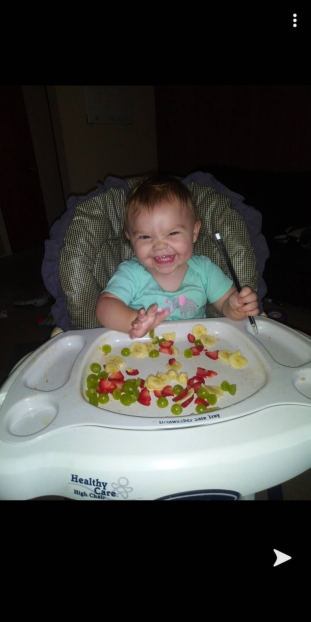 Ellamae joined the competition — help win amazing prizes! baby, birthday, cake, cheek, child, comfort_food, cuisine, dessert, dish, eating, food, fun, joy, person, play, sitting, sweetness, toddler