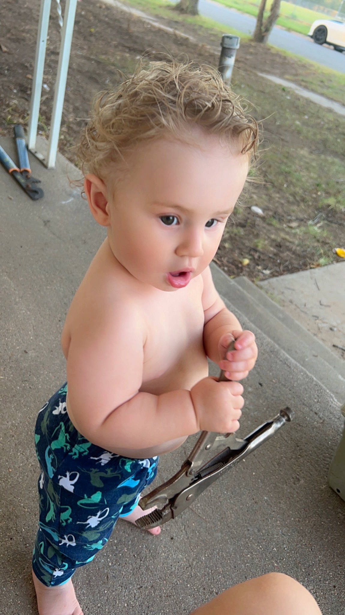 Zyaire joined the competition — help win amazing prizes! baby, baby_toddler_clothing, barechested, cheek, chest, child, eye, fun, grass, happy, head, leisure, person, play, sitting, skin, smile, summer, thumb, toddler