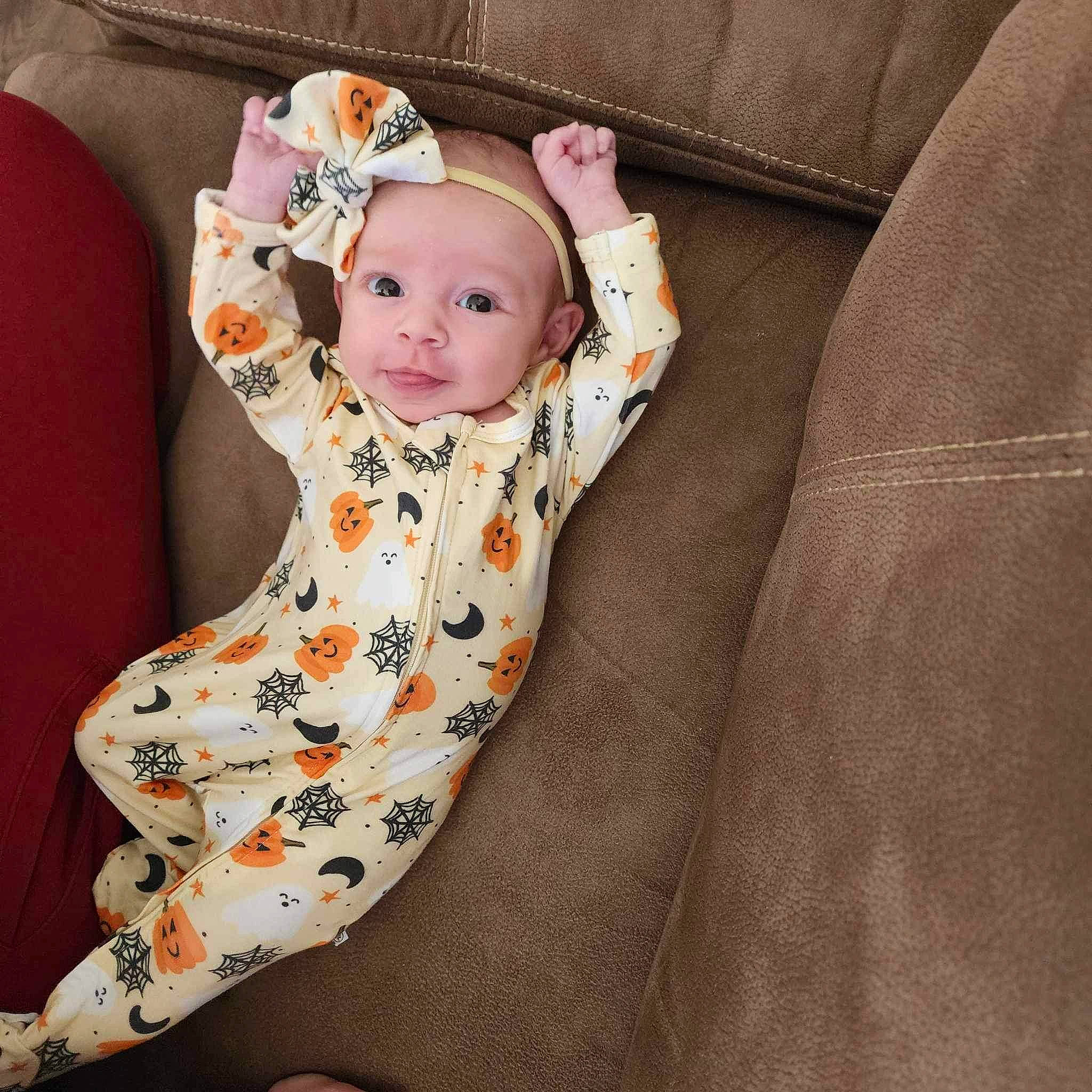 Katherine joined the competition — help win amazing prizes! arm, baby, baby_products, baby_safety, baby_sleeping, baby_toddler_clothing, cheek, child, comfort, eye, face, foot, head, human_body, linens, pattern, person, sitting, sleeve, toddler