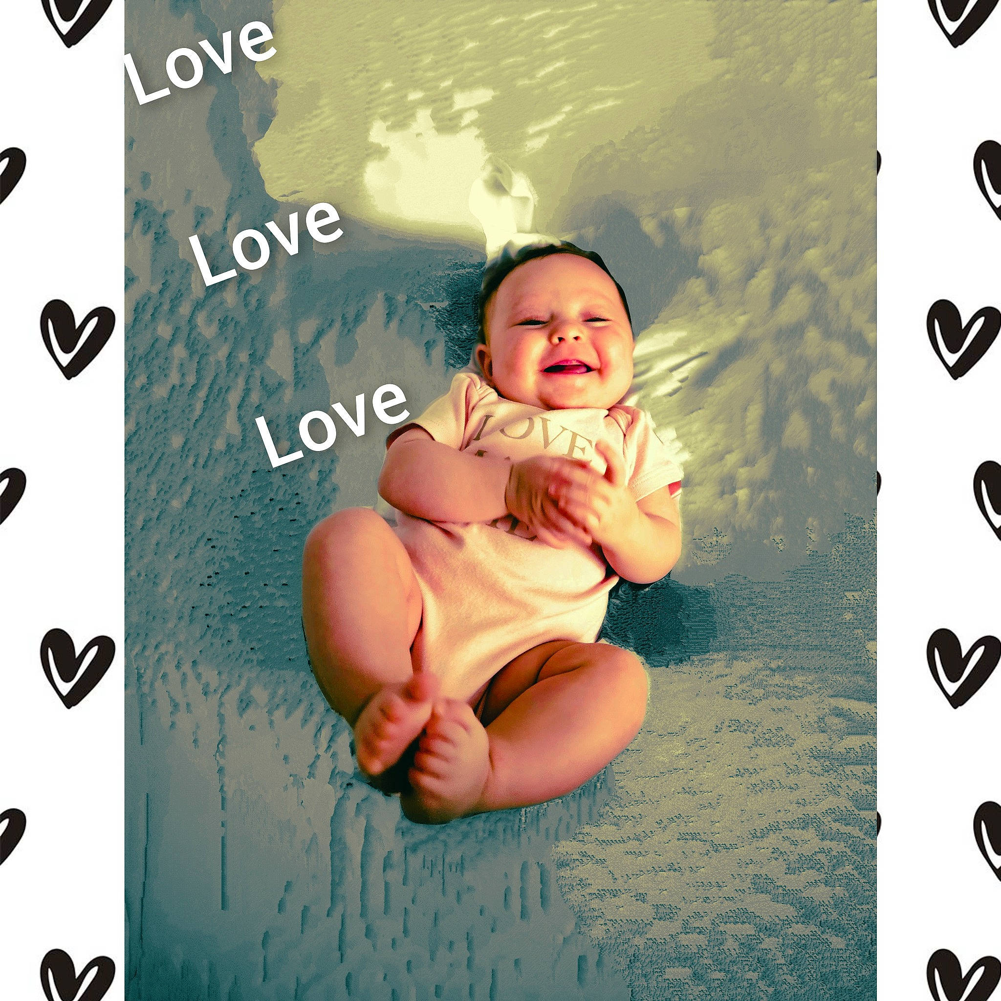 Raynell is registered to the contest to win money with this photo: baby, baby_toddler_clothing, beauty, cheek, child, design, facial_expression, flash_photography, font, fun, happy, human, pattern, people_in_nature, person, rectangle, sitting, sleeve, smile, stock_photography