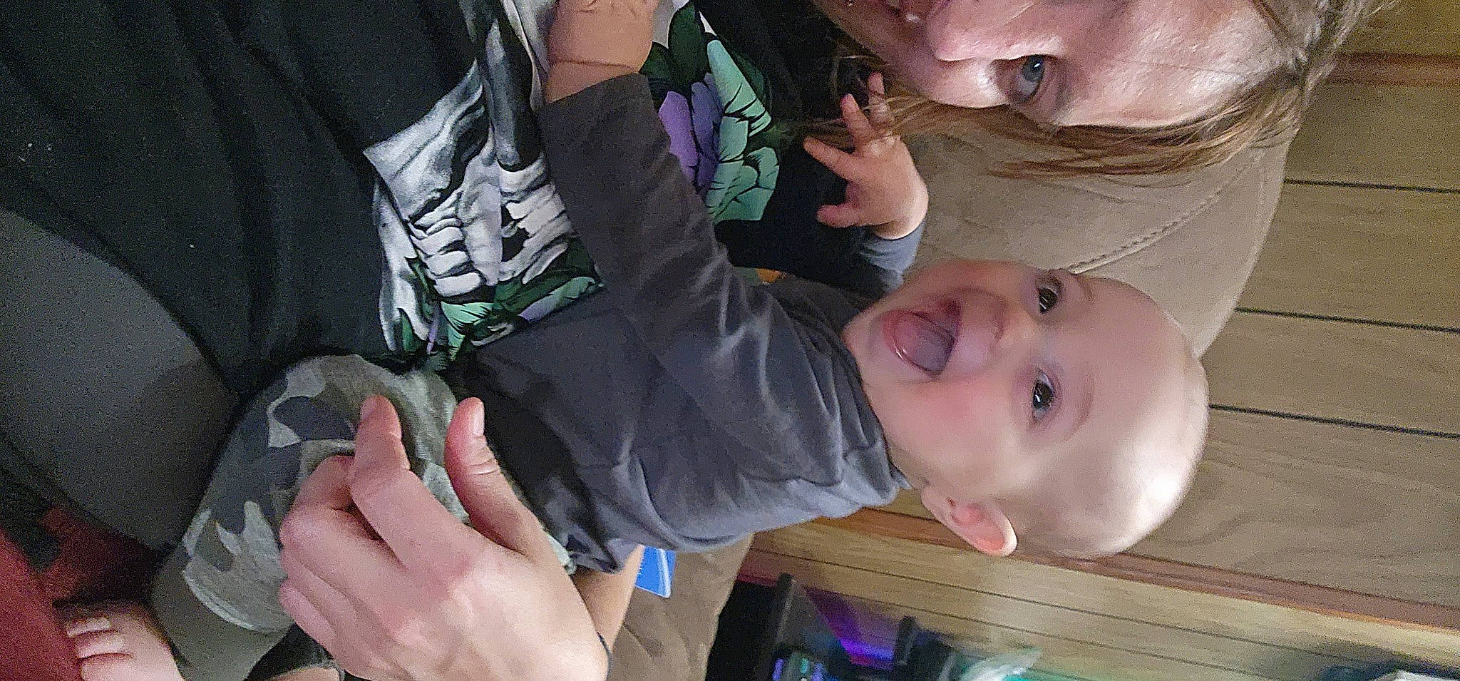 Jayce joined the competition — help win amazing prizes! baby, baby_toddler_clothing, cheek, ear, eyelash, finger, fun, gesture, hand, happy, iris, mouth, nail, nose, person, skin, smile, thumb, toddler, tree