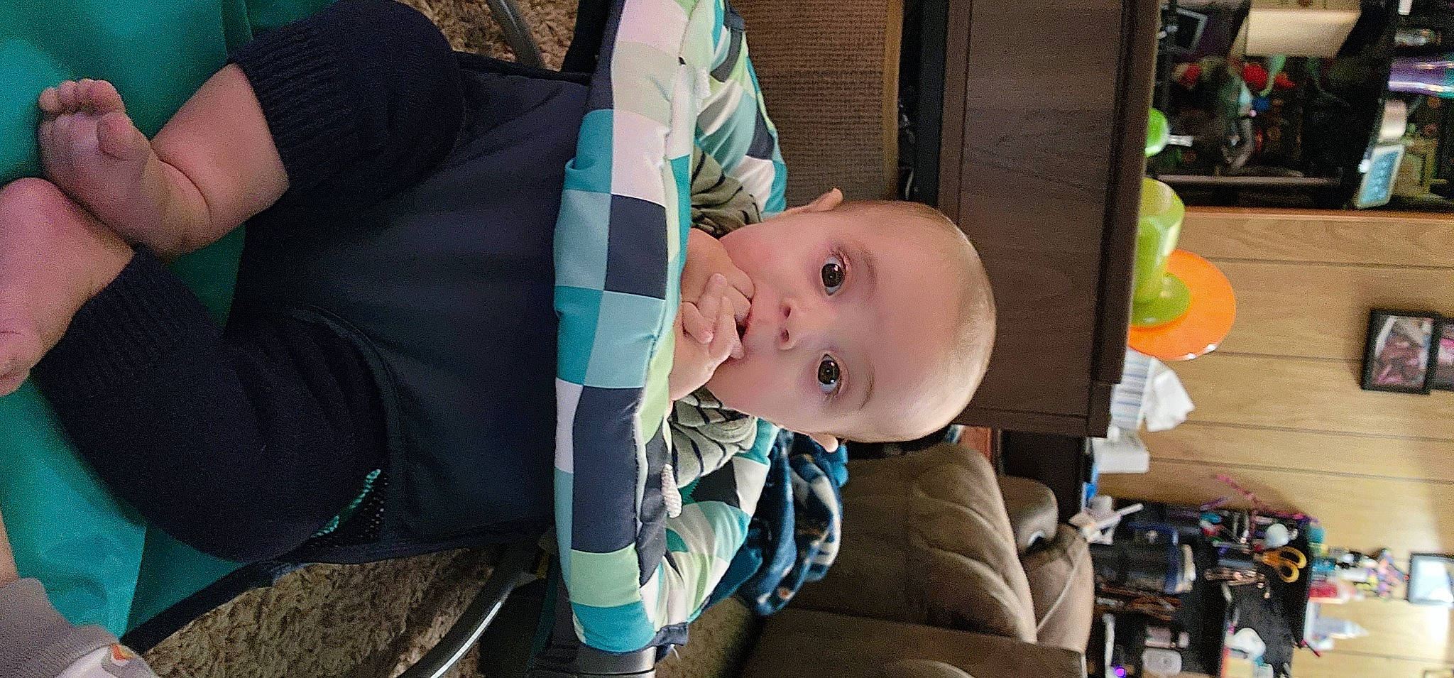 Jayce is registered to the contest to win money with this photo: auto_part, baby, baby_products, baby_safety, baby_toddler_clothing, car_seat, cheek, child, comfort, eye, fun, person, product, room, sitting, skin, sleeve, smile, surprise, toddler