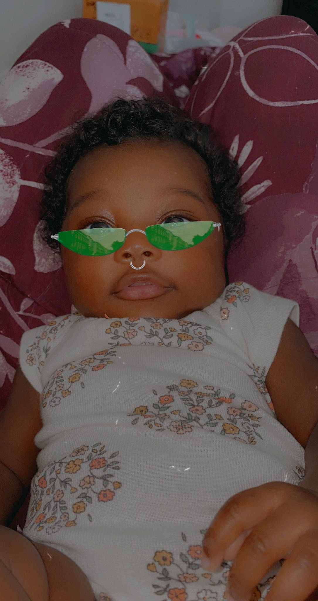 Milani joined the competition — help win amazing prizes! cheek, chin, eye, eyebrow, eyelash, eyewear, forehead, hair, hairstyle, happy, human_body, iris, lip, mouth, neck, nose, person, pink, skin, textile