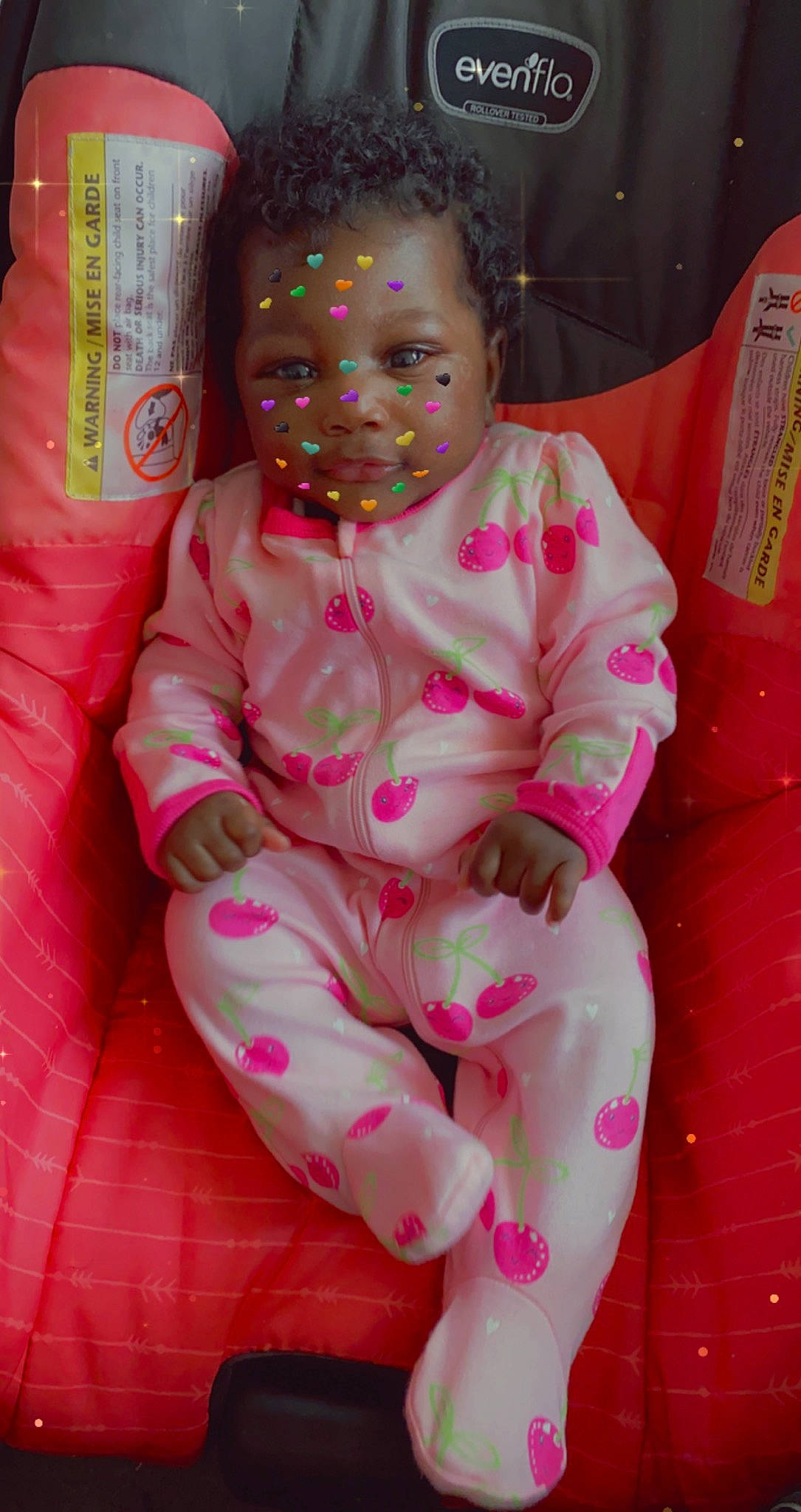 Milani joined the competition — help win amazing prizes! baby, baby_products, baby_toddler_clothing, cheek, child, fun, happy, head, linens, lip, magenta, nightwear, person, pink, play, room, sitting, sleeve, toddler