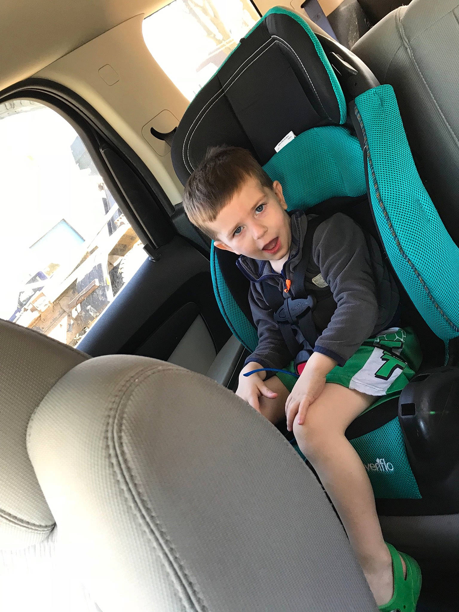 Lyric joined the competition — help win amazing prizes! auto_part, baby_in_car_seat, car, car_seat, car_seat_cover, child, driving, family_car, head_restraint, passenger, person, seat_belt, vehicle