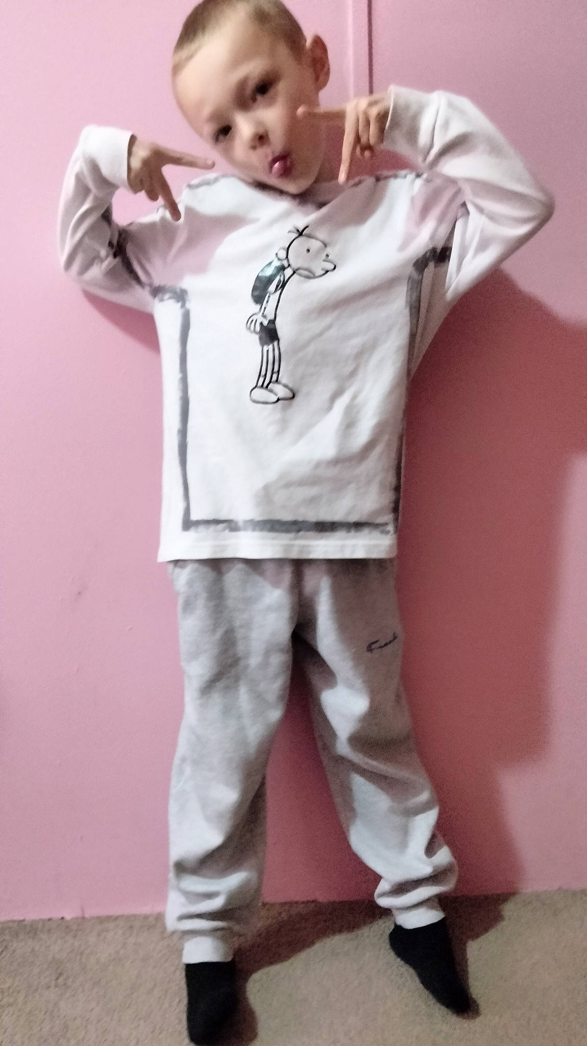 Andrew joined the competition — help win amazing prizes! baby_toddler_clothing, chest, child, elbow, fun, gesture, happy, human_body, human_leg, joint, knee, magenta, outerwear, person, pink, sleeve, sportswear, t_shirt, thumb, toddler