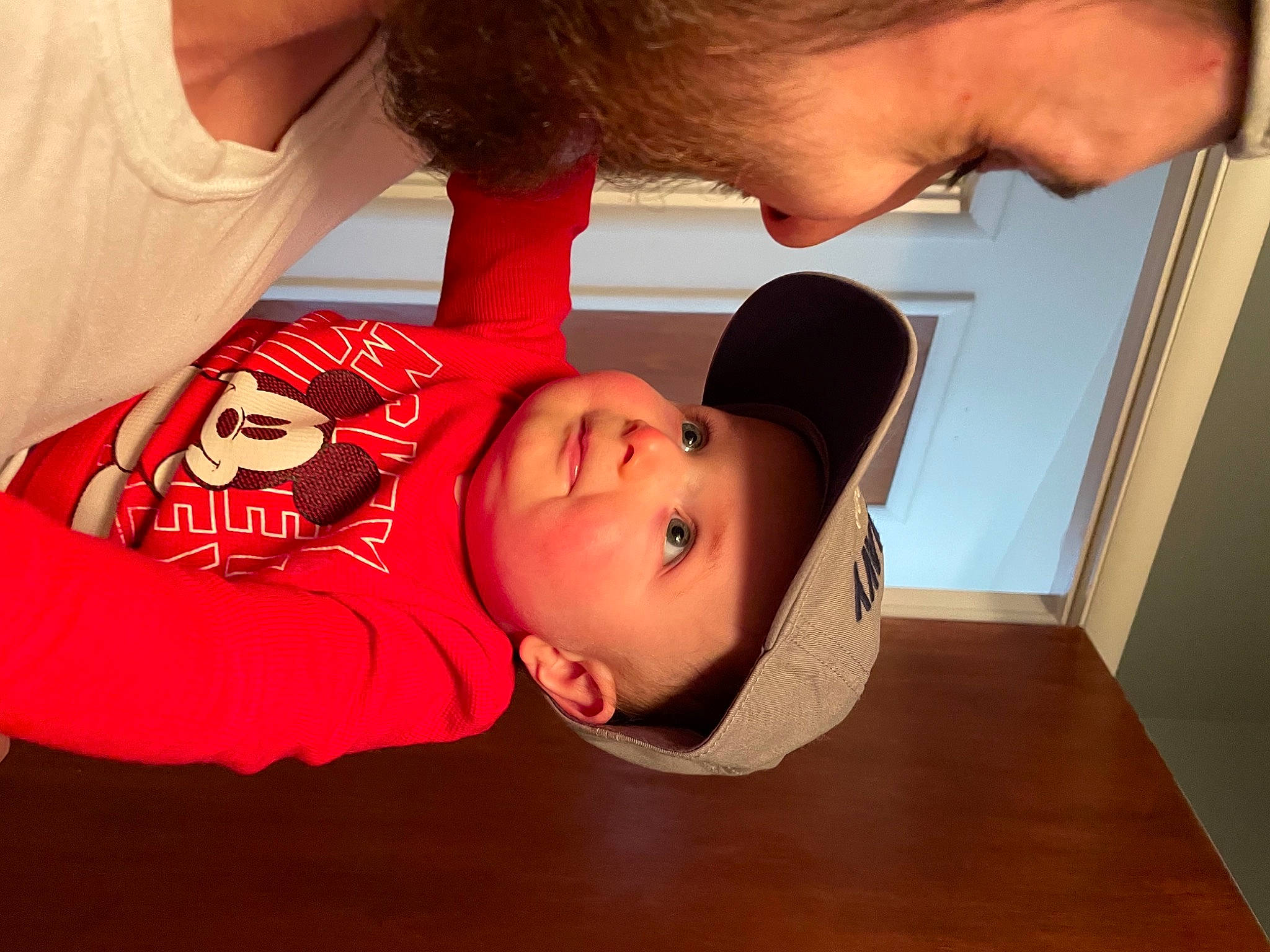 Mason joined the competition — help win amazing prizes! baby, baby_toddler_clothing, cheek, child, comfort, ear, eyelash, eyewear, fun, gesture, happy, hat, headwear, mouth, nose, person, skin, sleeve, smile, t_shirt