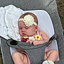 Rynleigh joined the competition — help win amazing prizes! baby, sleeping, headband, flower, pacifier, blanket, sock, baby_seat, outdoor, grass, infant, cute, peaceful, pink_clothing, soft, resting, child, person, toddler, summer