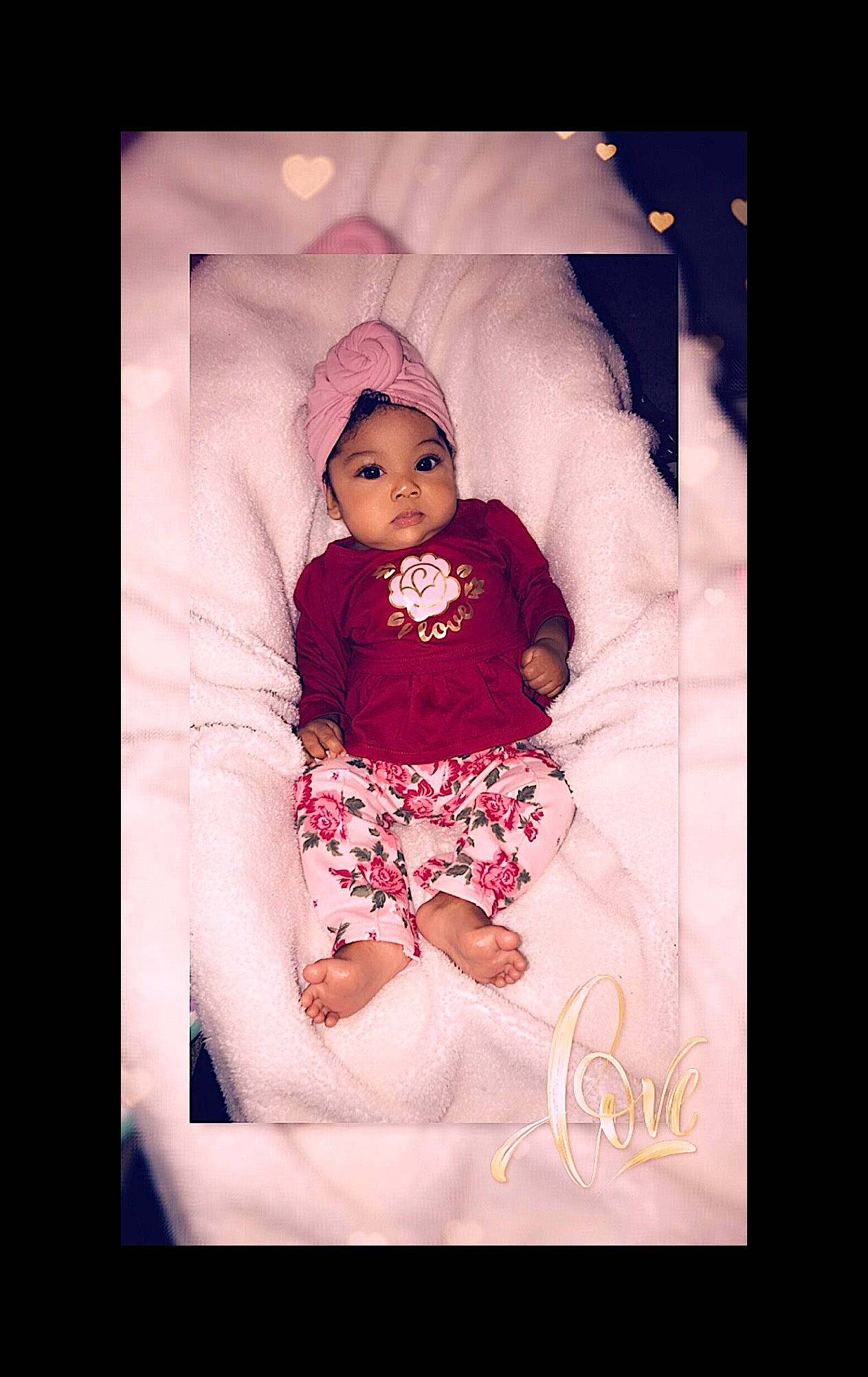 Omala is registered to the contest to win money with this photo: baby, baby_products, cheek, child, eye, head, headpiece, lip, magenta, person, photography, pink, product, skin, toddler