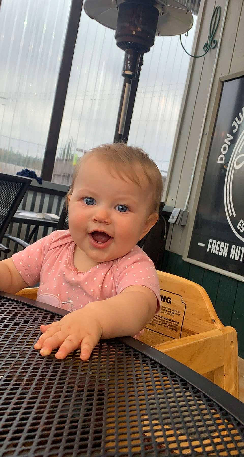 Aubry is registered to the contest to win money with this photo: baby, baby_toddler_clothing, beauty, box, chair, cheek, child, flooring, fun, happy, hardwood, person, room, shipping_box, sitting, skin, sky, smile, thumb, toddler