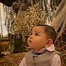 Cruz is registered to the contest to win money with this photo: baby, child, portrait, suit, vest, bowtie, flower, outdoor, nature, curious, cute, young, person, face, head, grass, tree, background, photography, daylight