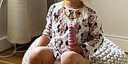 Aelita Misha joined the competition — help win amazing prizes! child, toddler, indoor, knit_pouf, toy, pink, mickey_mouse, minnie_mouse, clothing, socks, floor, wooden_floor, curtain, earrings, necklace, diaper, expression, portrait, sitting, home