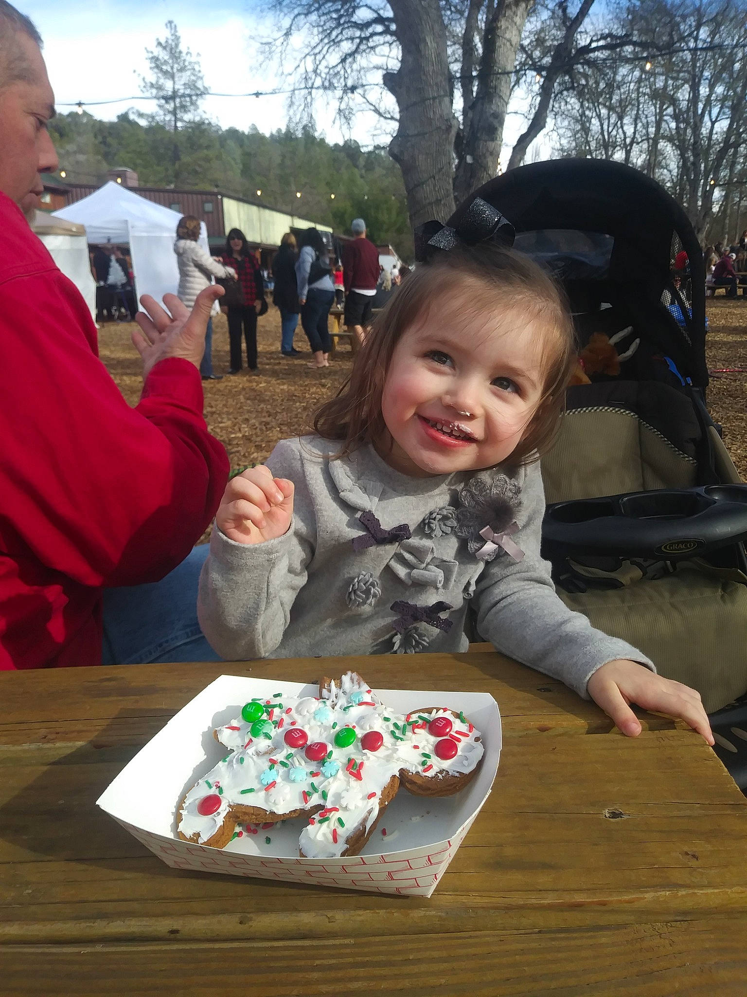 Mary Grace is registered to the contest to win money with this photo: child, event, fun, girl, holiday, joy, person, play, recreation, smile, toddler, vacation