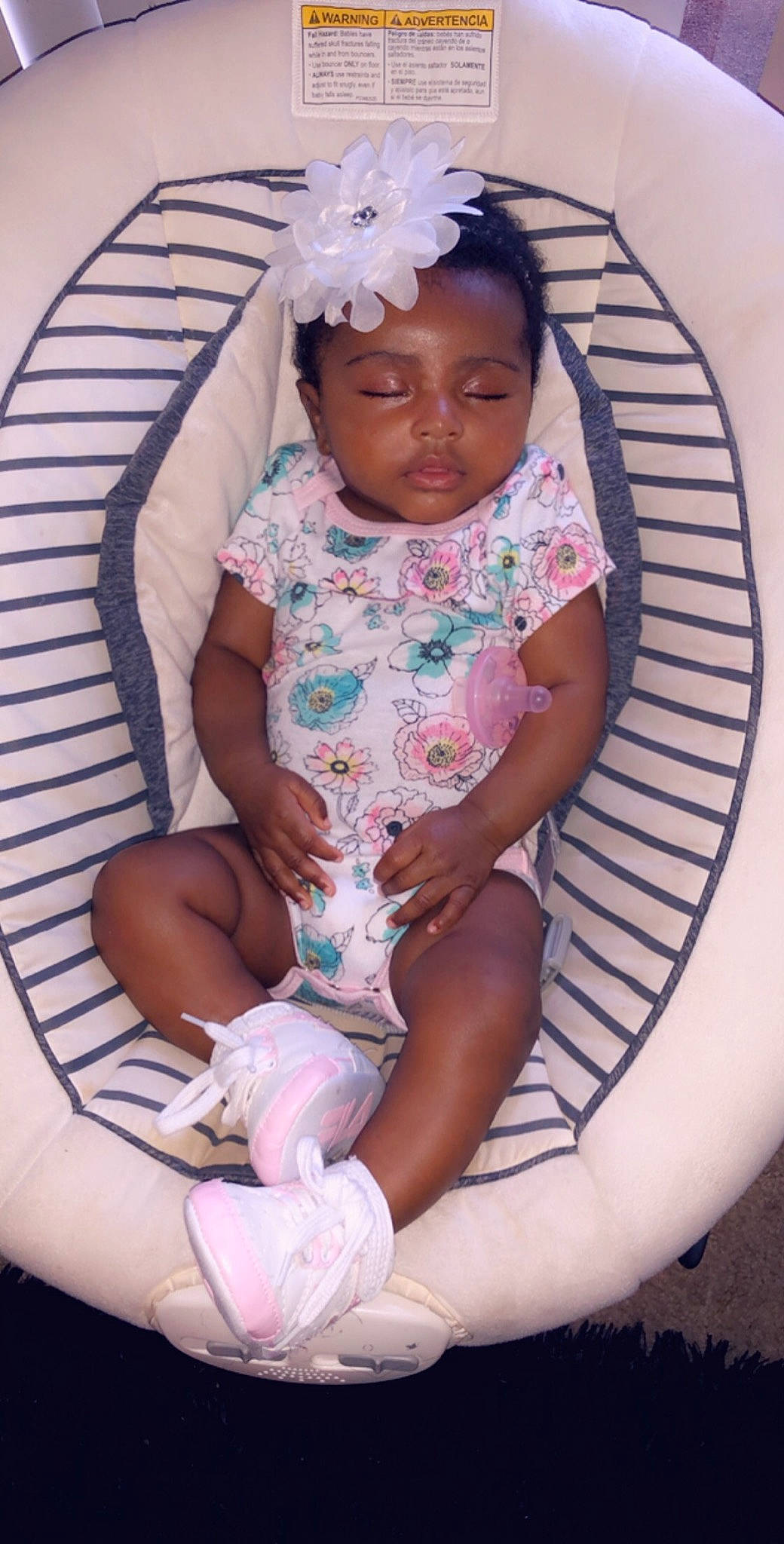 Kassidy joined the competition — help win amazing prizes! arm, baby, child, person, pink, sitting, toddler