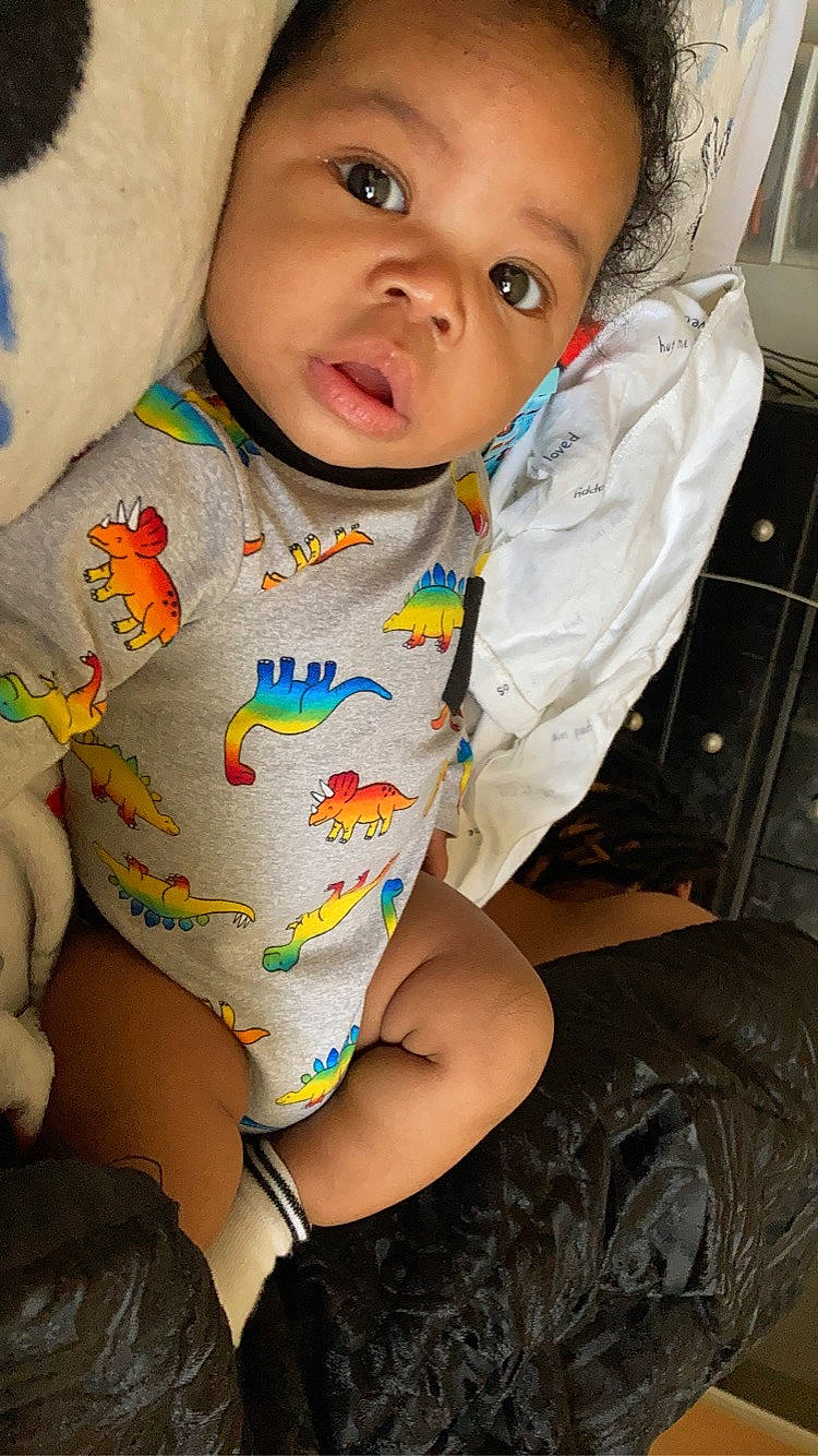 Javion joined the competition — help win amazing prizes! baby, baby_toddler_clothing, cheek, chin, eye, face, finger, happy, head, human_body, iris, lip, mouth, neck, nose, organ, person, skin, sleeve, stomach