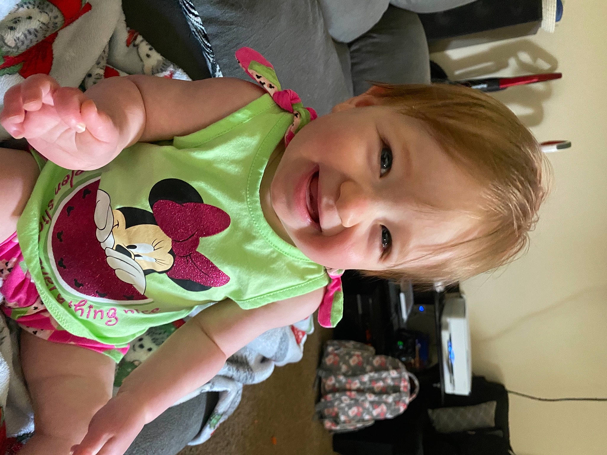 Rheya joined the competition — help win amazing prizes! arm, baby, baby_products, baby_toddler_clothing, cheek, child, eye, eyelash, fun, happy, joy, mouth, person, sleeve, smile, t_shirt, toddler