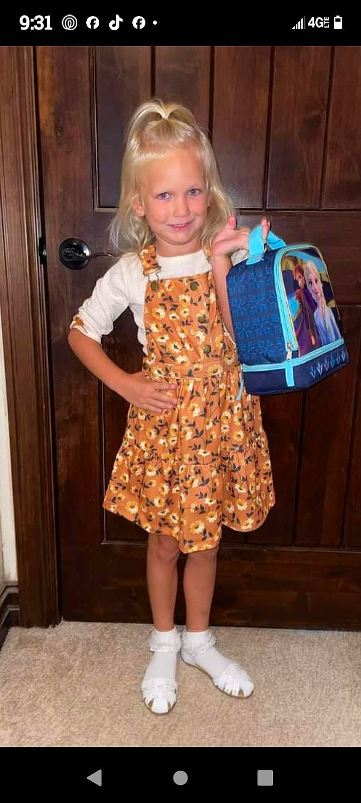 Brayleigh joined the competition — help win amazing prizes! bag, blond, day_dress, door, electric_blue, event, fashion_accessory, fashion_design, human_leg, joint, joy, knee, luggage_and_bags, one_piece_garment, pattern, person, photograph, shoulder_bag, sleeve, smile
