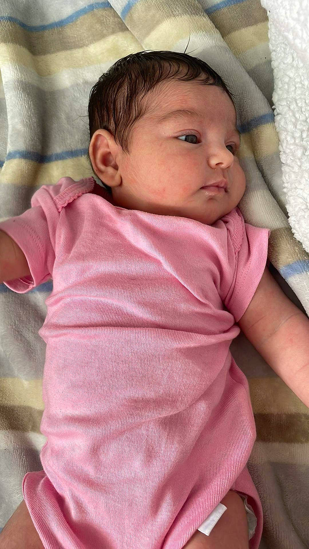 Ana joined the competition — help win amazing prizes! baby, baby_sleeping, baby_toddler_clothing, cheek, chin, comfort, eye, eyebrow, eyelash, face, facial_expression, iris, lip, mouth, neck, nose, person, pink, skin, sleeve