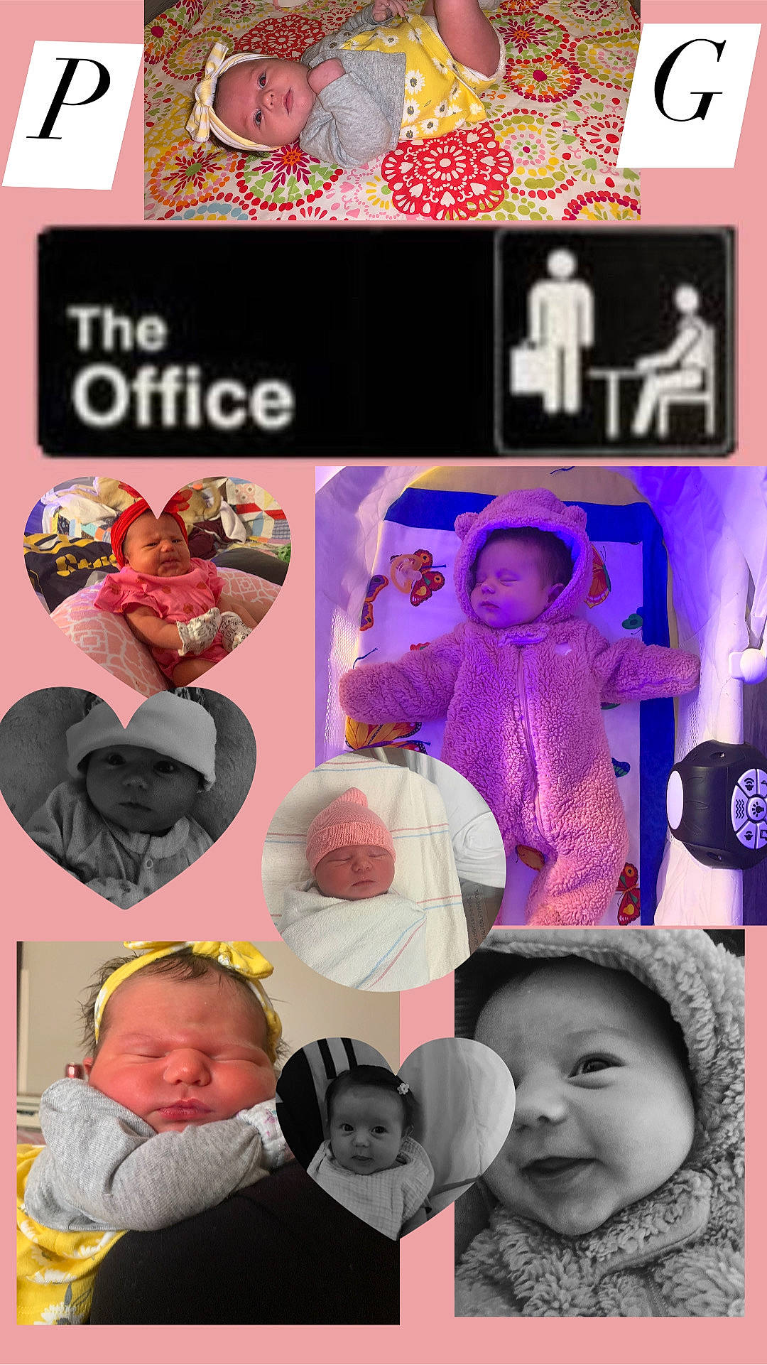 Persephone Rainn is registered to the contest to win money with this photo: baby, beauty, child, collage, comfort, design, electric_blue, font, happy, headwear, human, magenta, organ, pattern, person, photograph, pink, product, purple, sleeve