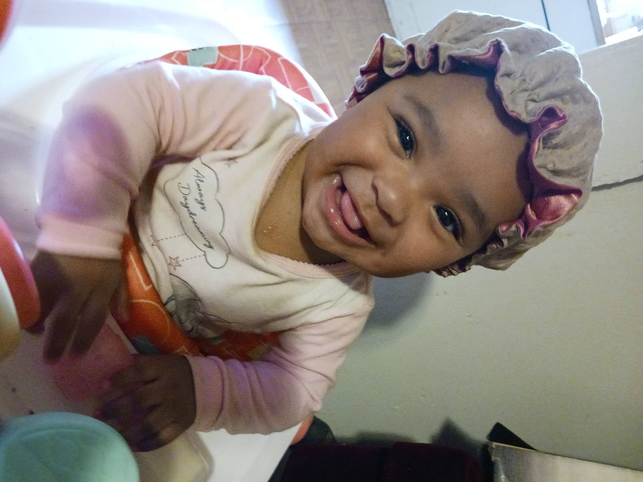 Layla joined the competition — help win amazing prizes! baby, cheek, chest, child, fashion_accessory, finger, fun, happy, headwear, joy, laugh, leisure, lip, magenta, mouth, nose, person, pink, portrait_photography, room