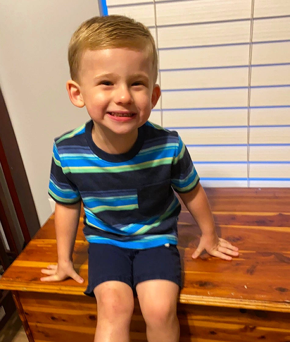 Beau joined the competition — help win amazing prizes! arm, baby_toddler_clothing, child, electric_blue, joy, leg, person, play, shorts, shoulder, sitting, sleeve, smile, sportswear, standing, t_shirt, toddler