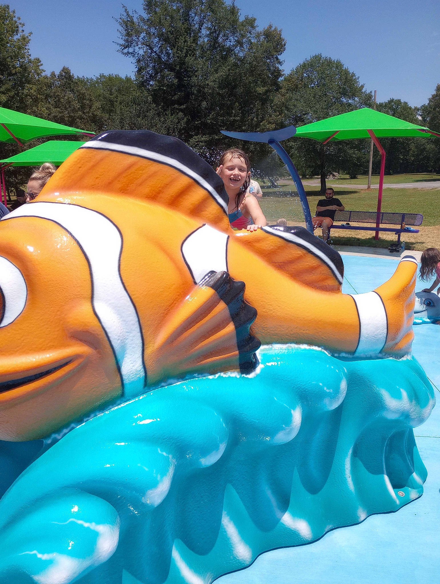 Evelynn is registered to the contest to win money with this photo: amusement_park, automotive_exterior, automotive_wheel_system, ball, boats_and_boating_equipment_and_supplies, chute, fun, games, inflatable, joy, leisure, motor_vehicle, nonbuilding_structure, outdoor_play_equipment, person, playground, recreation, sky, tree, vehicle