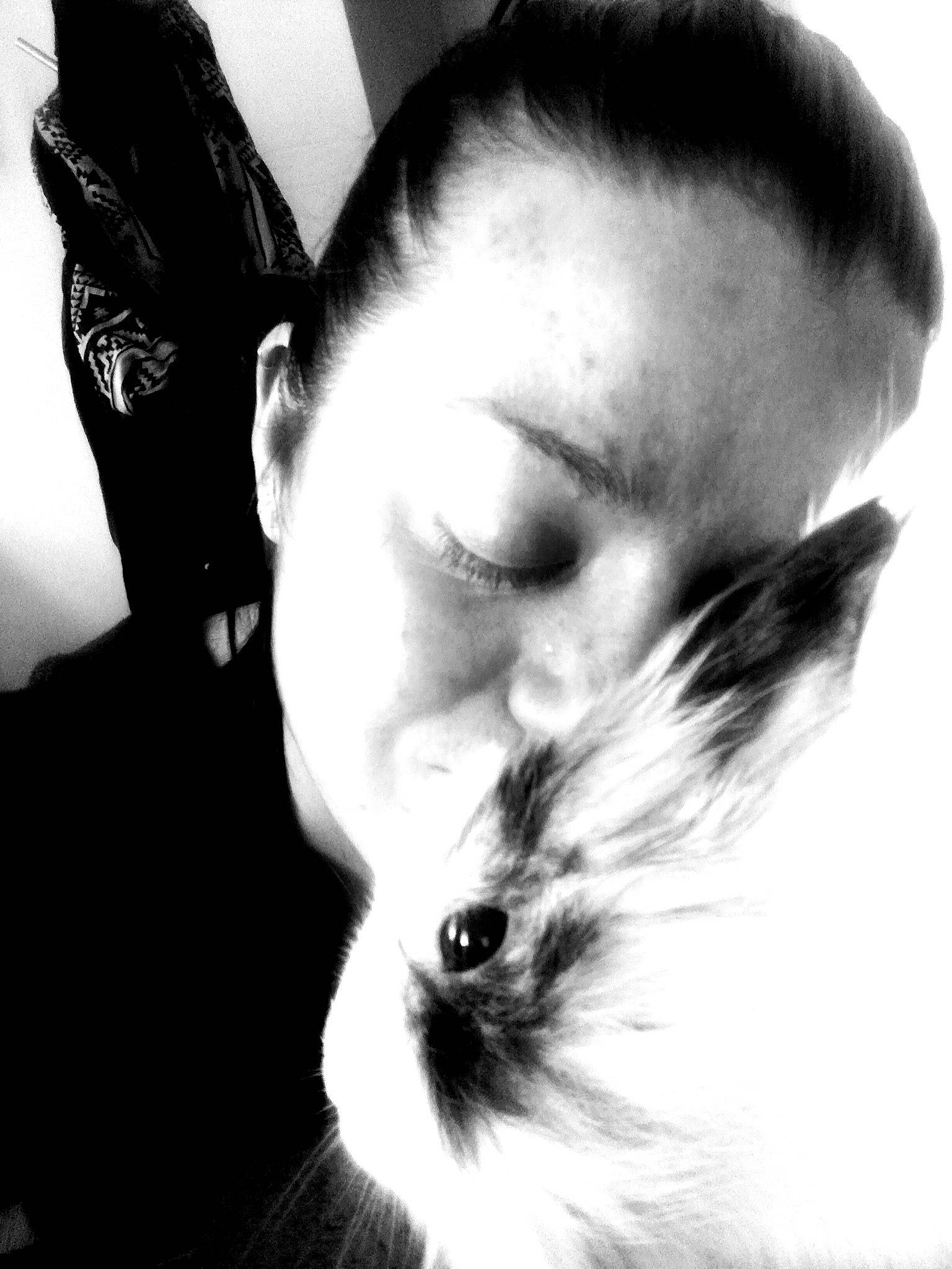 Chipie a rejoint le concours — aidez-le/la à gagner de superbes lots ! beauty, black, black_and_white, cheek, chin, ear, eye, eyebrow, face, forehead, hair, hairstyle, head, monochrome, monochrome_photography, nose, photograph, photography, whiskers, white