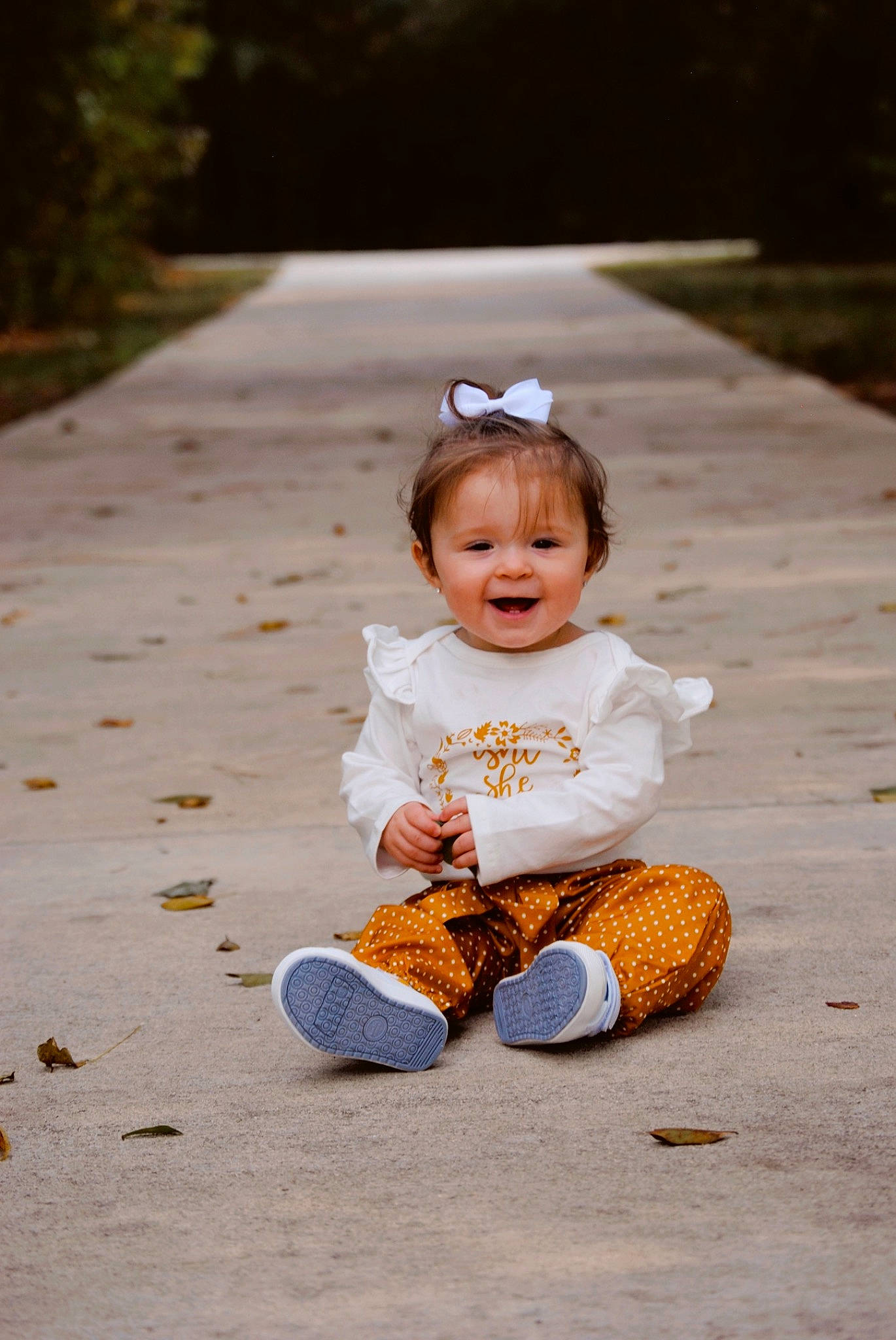 Kailee joined the competition — help win amazing prizes! baby, baby_toddler_clothing, face, flash_photography, flooring, grass, hairstyle, happy, head, leaf, leisure, mammal, people_in_nature, person, plant, playing_with_kids, shoe, smile, sneakers, toddler