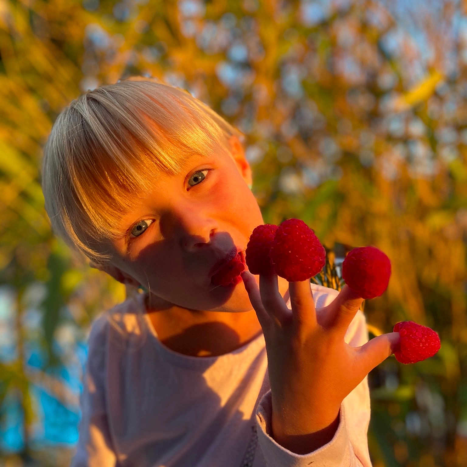 Kylie a rejoint le concours — aidez-le/la à gagner de superbes lots ! apple, autumn, berry, botany, child, flower, fruit, leaf, lip, plant, play, red, spring, toddler, tree, wildflower, yellow