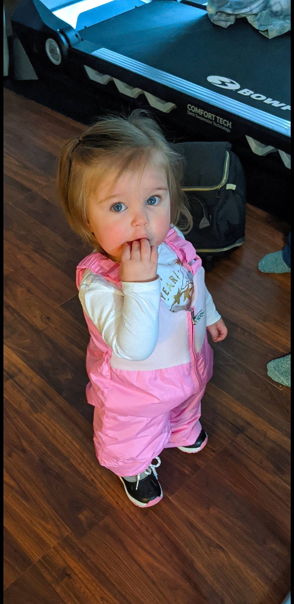 Reagan joined the competition — help win amazing prizes! baby, baby_toddler_clothing, cheek, child, eye, iris, mouth, person, pink, skin, smile, toddler