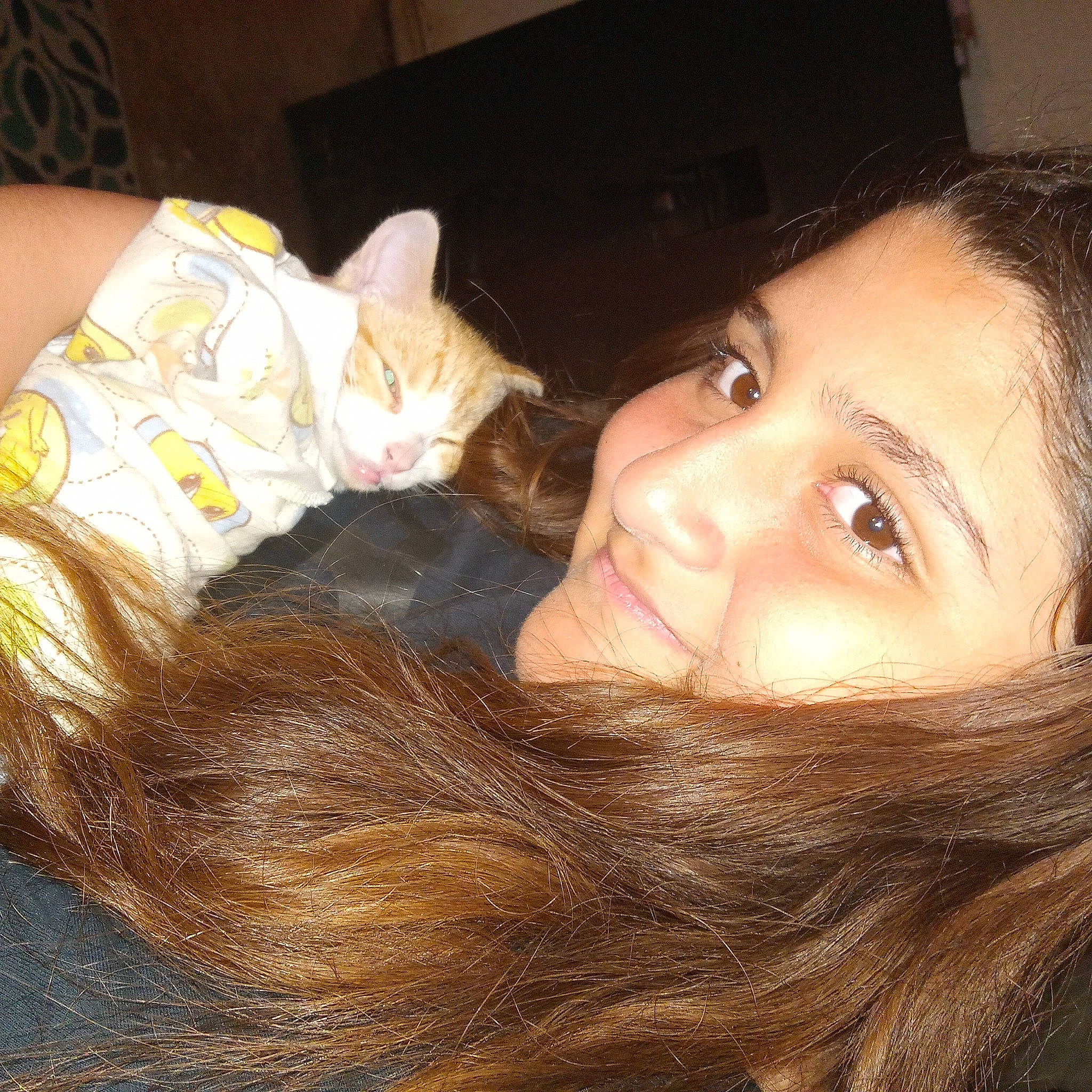 Princess Angela joined the competition — help win amazing prizes! carnivore, cat, cool, ear, eye, eyelash, facial_expression, fawn, felidae, gesture, happy, head, human_body, iris, mouth, neck, nose, skin, small_to_medium_sized_cats, smile