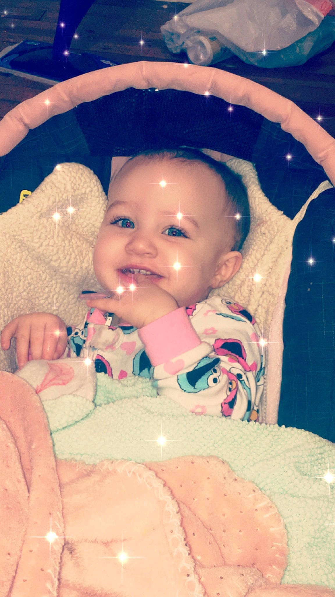 Soraya joined the competition — help win amazing prizes! baby, cheek, child, ear, eye, face, facial_expression, forehead, fun, head, iris, lip, nose, person, pink, product, skin, smile, toddler