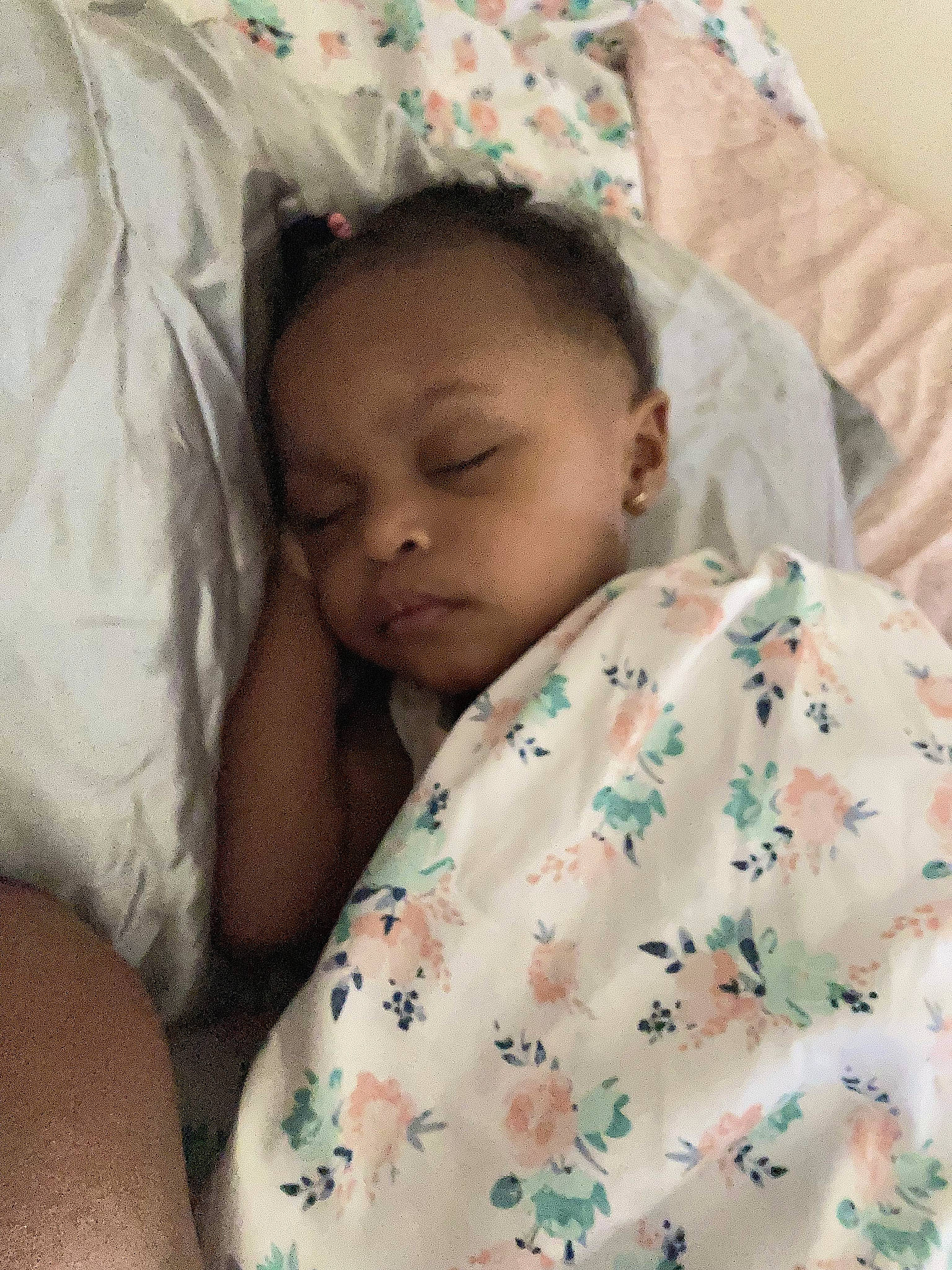 Patience joined the competition — help win amazing prizes! baby, baby_sleeping, baby_toddler_clothing, bedding, bedtime, cheek, child, chin, comfort, eye, happy, human, linens, mammal, nose, person, room, skin, sleeve, textile