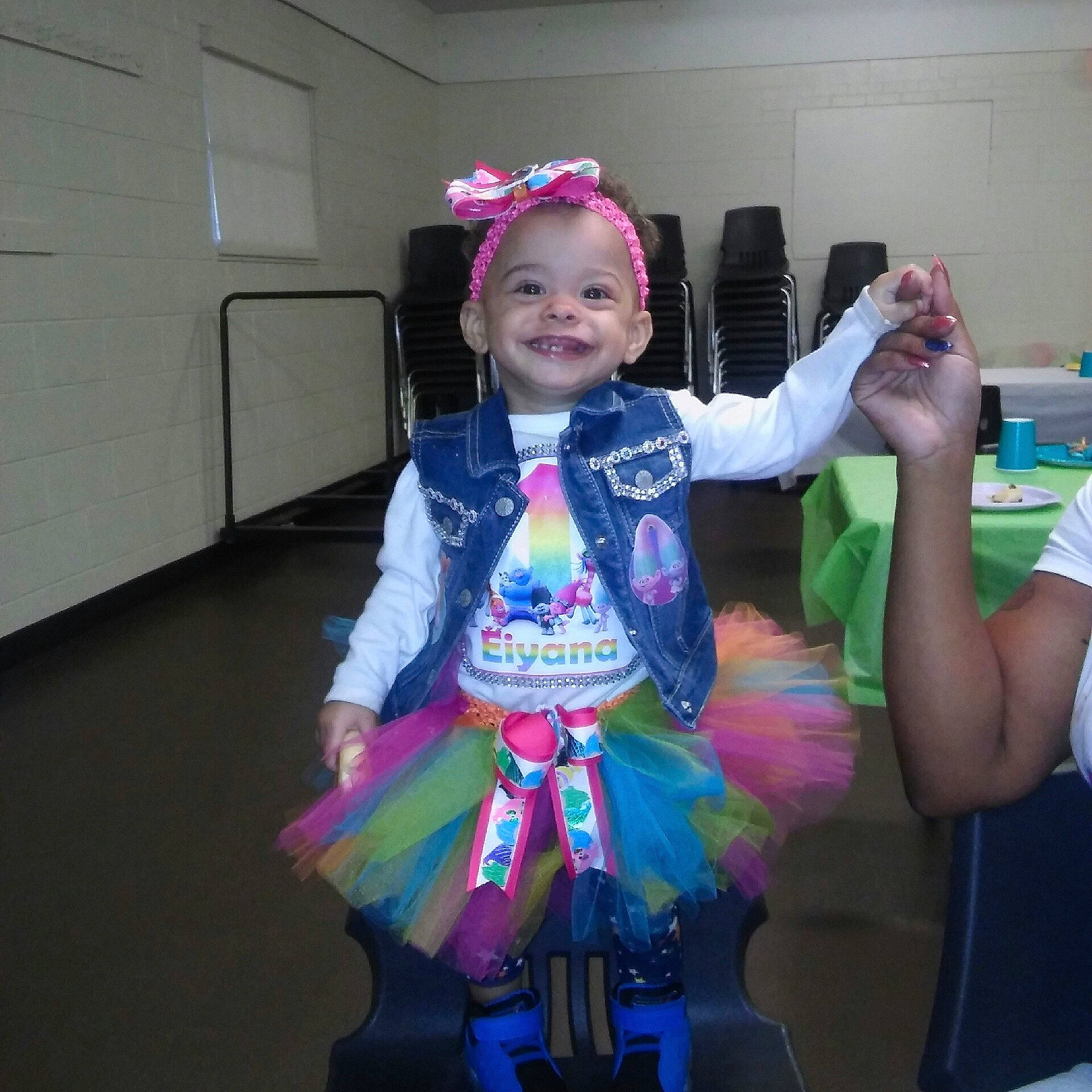 Eiyana Lo'Loni joined the competition — help win amazing prizes! child, clothing, costume, day, fun, joy, person, pink, product, purple, toddler