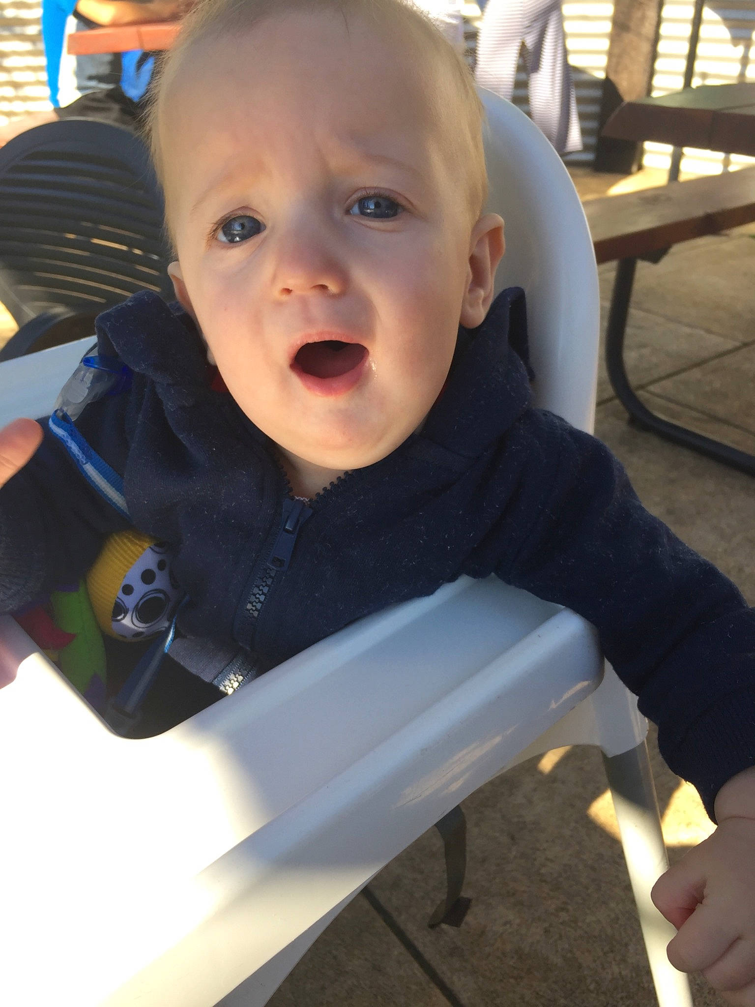 Hamish joined the competition — help win amazing prizes! baby, cheek, child, person, skin, smile, toddler, vacation