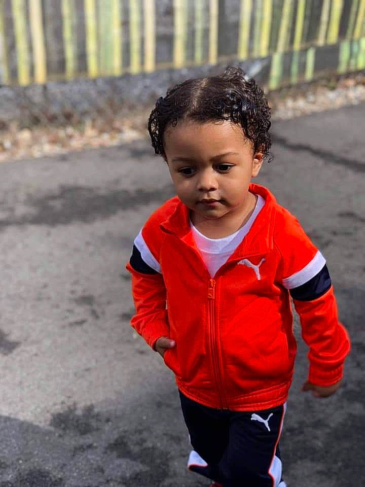 Hakeem joined the competition — help win amazing prizes! child, jacket, outerwear, person, play, smile, toddler, vacation