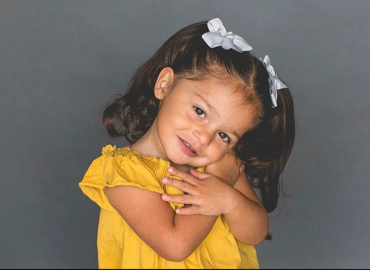 Alexxis joined the competition — help win amazing prizes! baby_toddler_clothing, brown_hair, cheek, child, ear, eyebrow, eyelash, fashion_accessory, flash_photography, fun, gesture, hair_accessory, happy, headband, headpiece, iris, joy, neck, person, sleeve